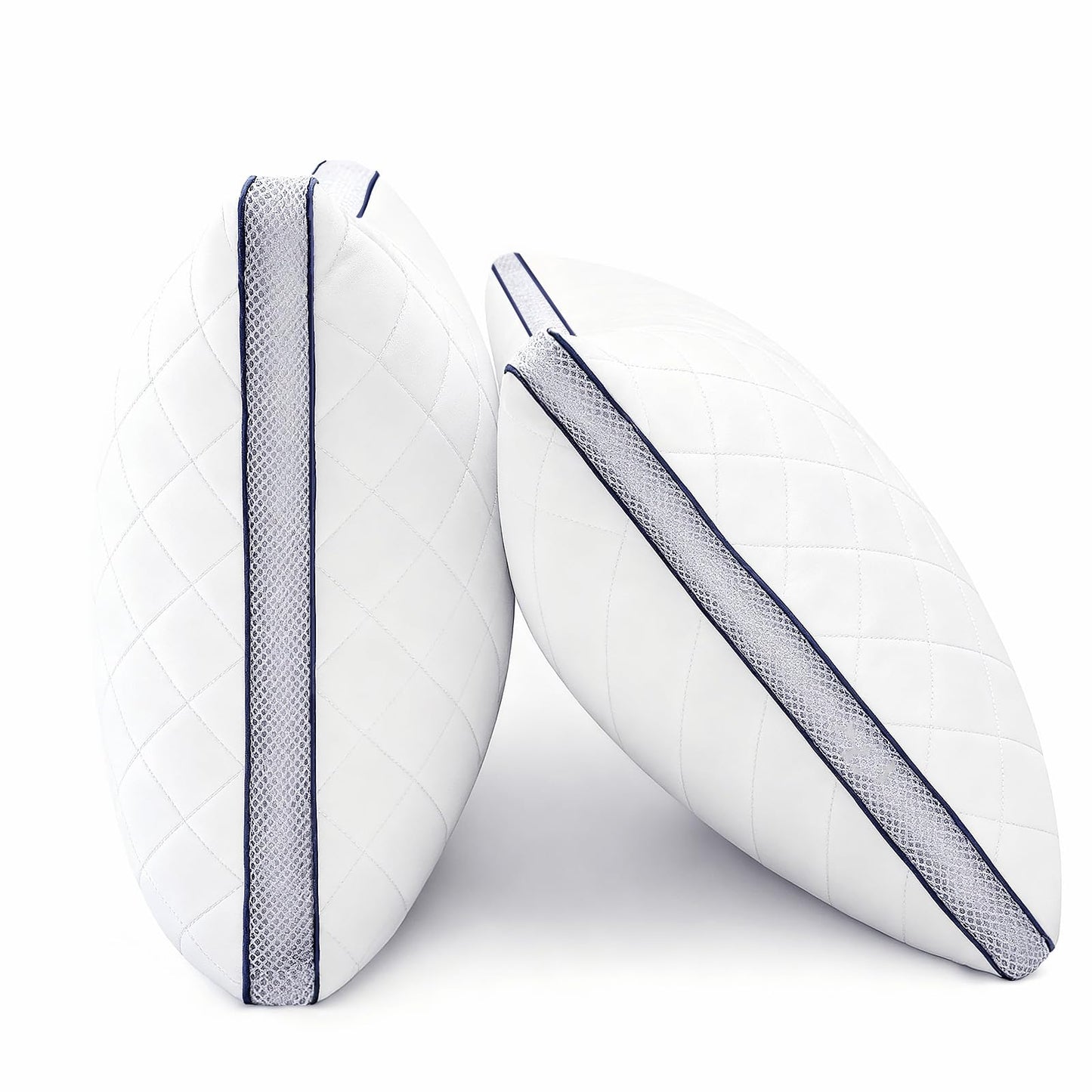 Svarvns Standard Size Pillows 2 Pack, Hotel Quality Bed Pillows with Premium Support, Breathable Pillows for Side, Back and Stomach Sleepers, No Odor, White