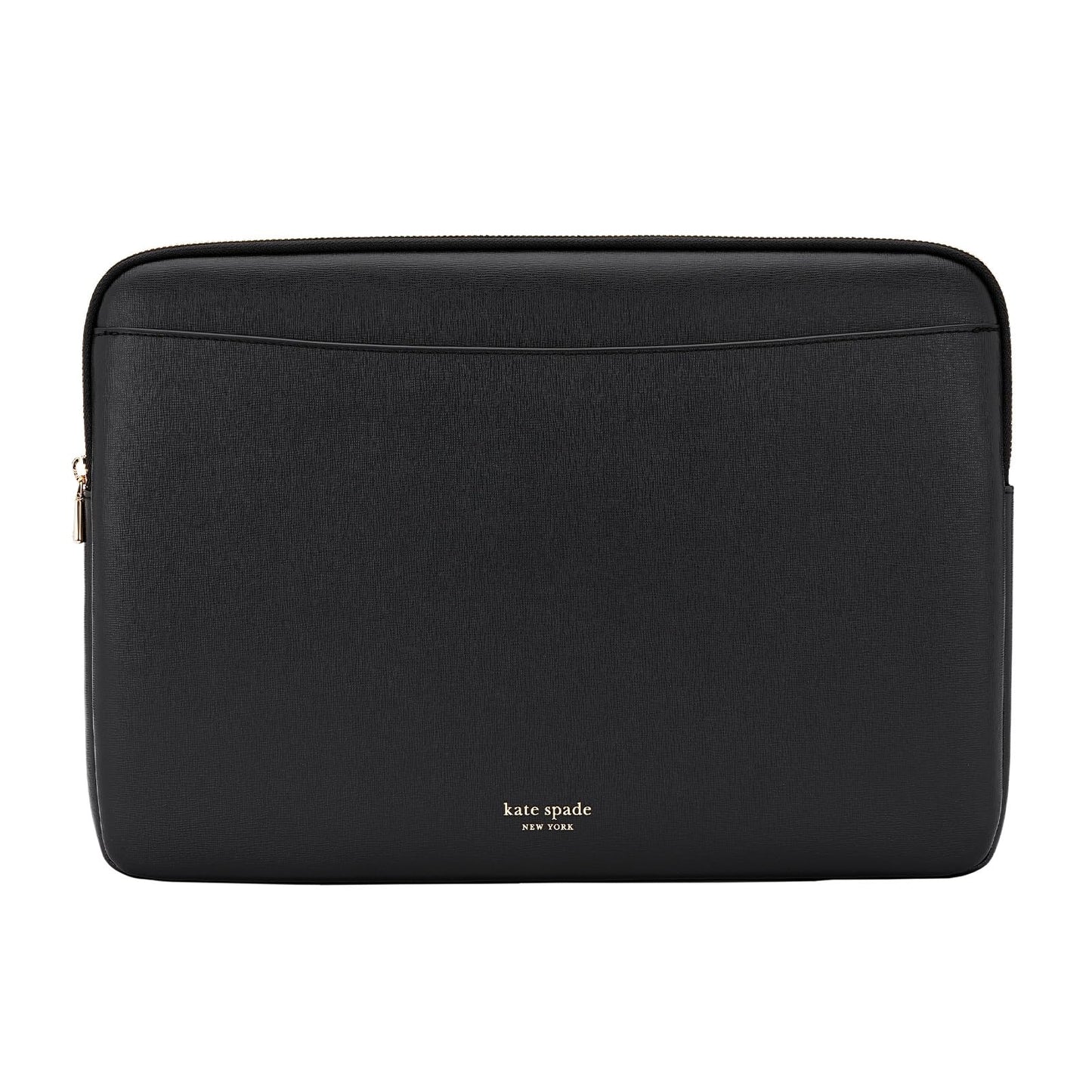 kate spade new york Saffiano Laptop Sleeve 14 Inch - Black - Compatible with All MacBook M Series Devices up to 14 Inch