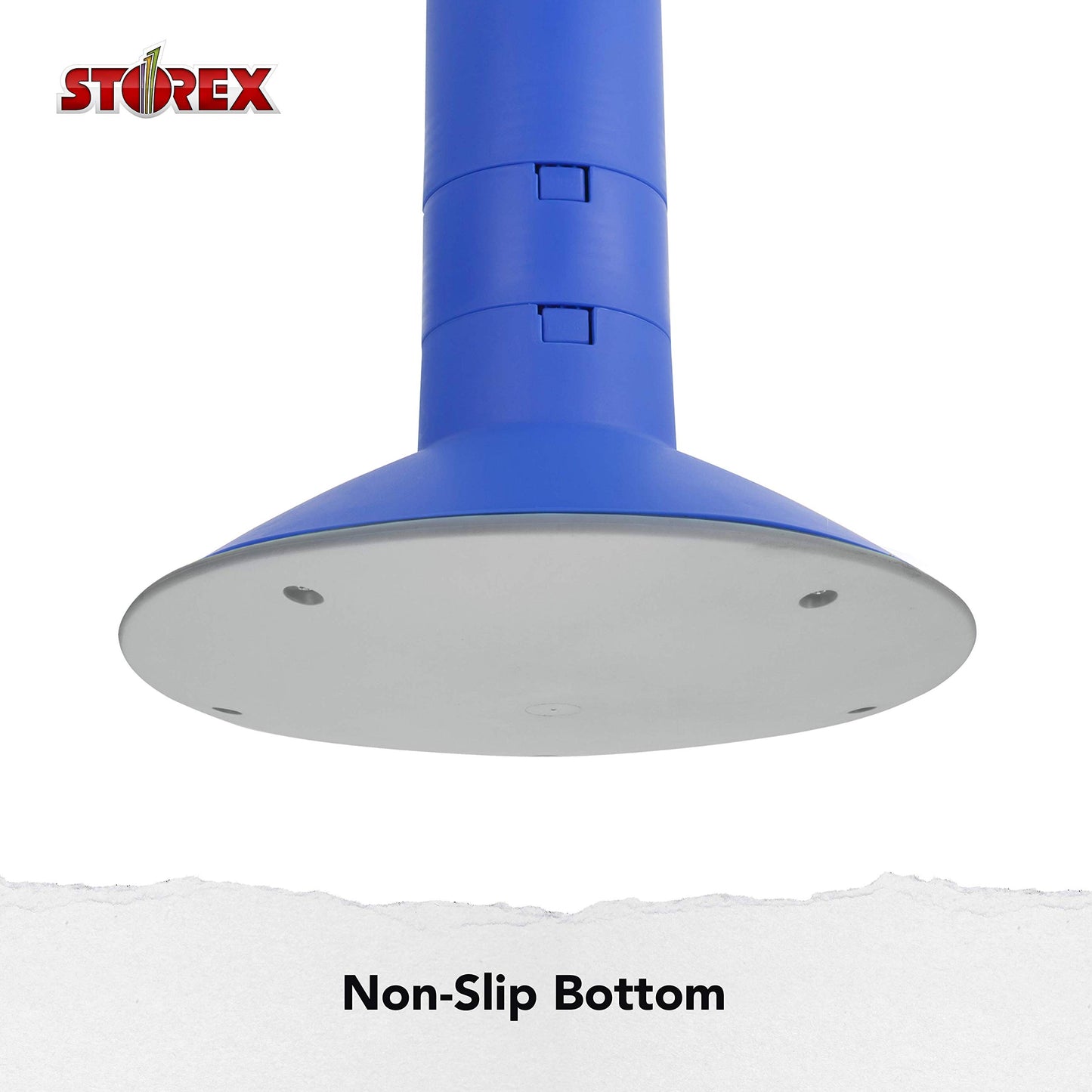 Storex 00301U01C Adjustable Wobble Chair, Non-Slip Base, 12-18 Inch Height, Blue
