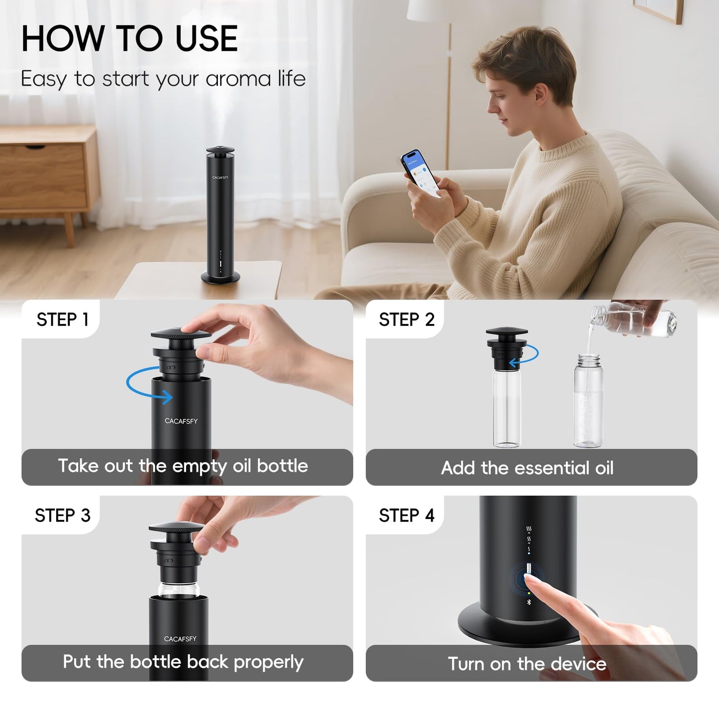 Waterless Aroma Diffuser for Home use