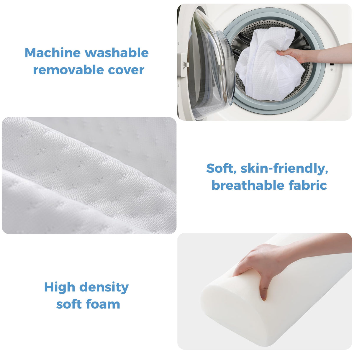 YIHATA Bed Rail for Toddlers, 1 Pack Portable Foam Bed Bumper with Adjustable Straps Non-Slip Machine Washable Cover, Bed Guard Rail for Full Size Beds, Bed Rail for Kids, Adults, and Seniors