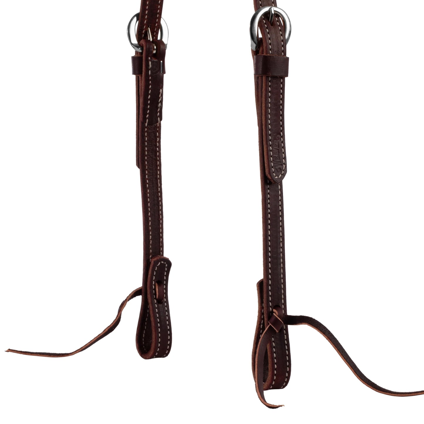 Weaver Leather Latigo Leather Flat Sliding Ear Headstall Burgundy,One Size