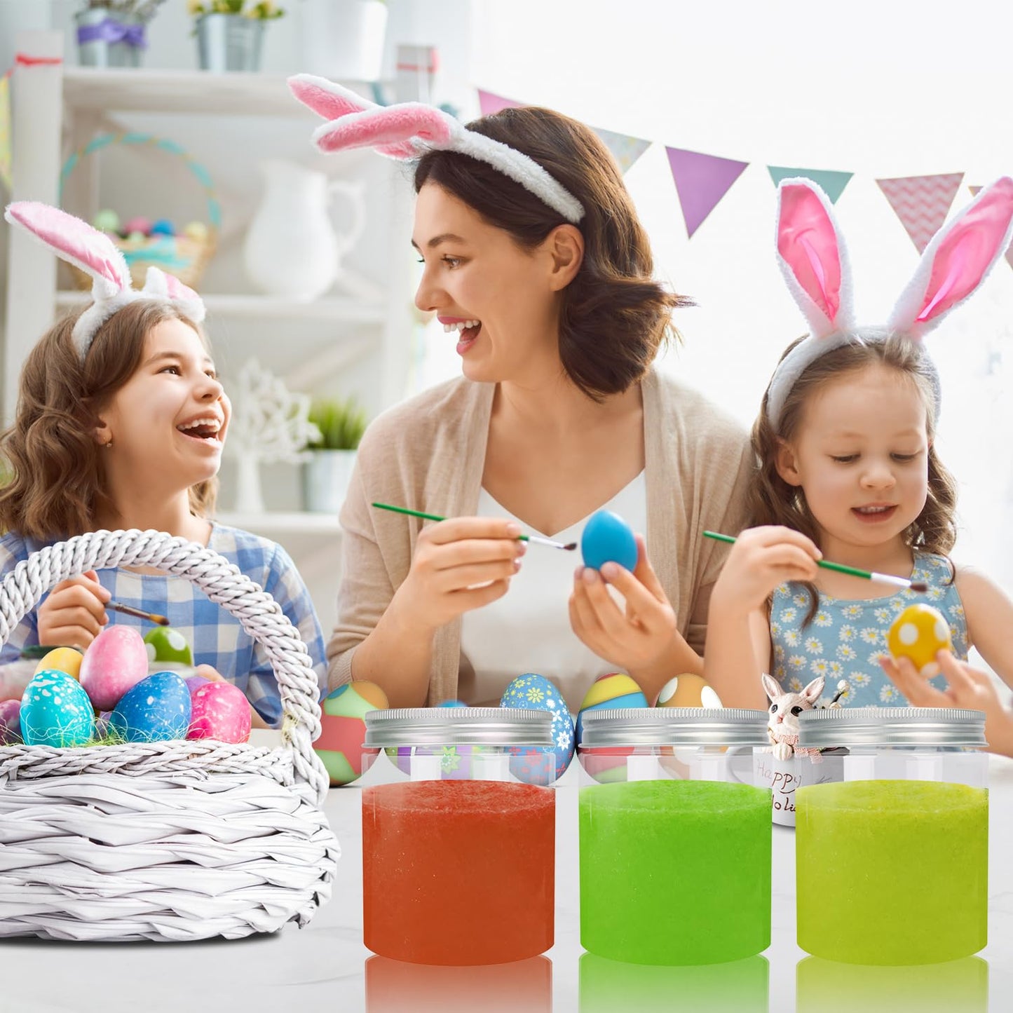 48 Packs 8.8oz (250 ml) Clear Plastic Jars with Silver Lids, Cosmetic Containers jars with Wide-Mouth for slime, beads, rhinestones, sequins Cosmetics, Lotion, Cream, Ointments and More by KUKLIPJIM.