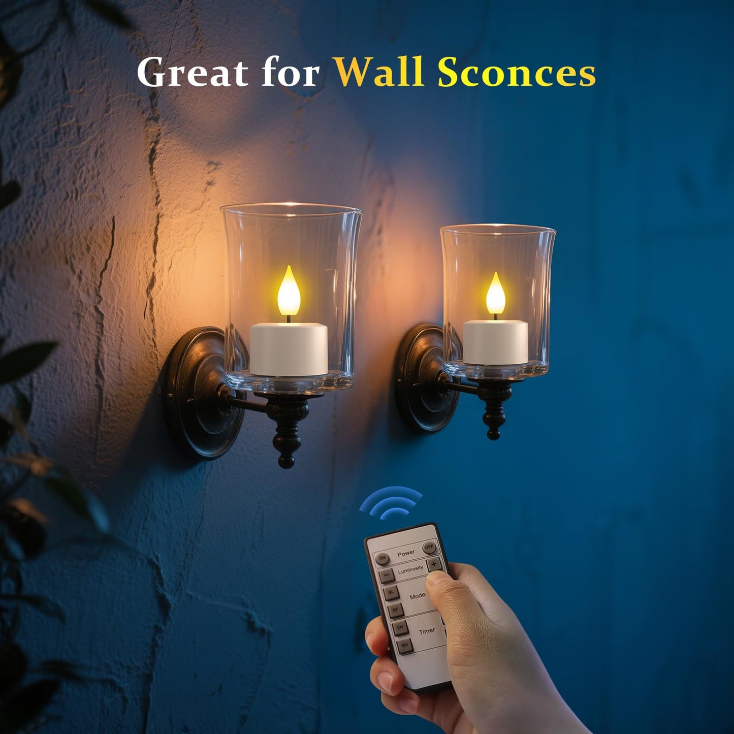 SoulBay Rechargeable Tea Lights Candles, 6pcs Flameless Candles with Remote Timer & Charging Base, Small Decorative Votive Candle for Lantern Pool Mantle Weddings Home Indoor Christmas