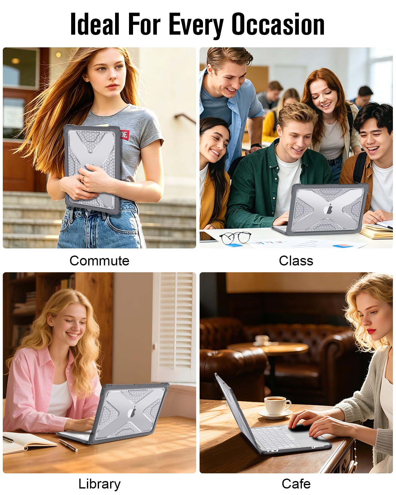 Fintie Case for MacBook Neo 13 Inch A3404 (2026 Release) - Protective Ultra-Thin High Transparency Snap On Hard Shell Cover for MacBook Neo 13" with A18 Pro Chip (Gray)