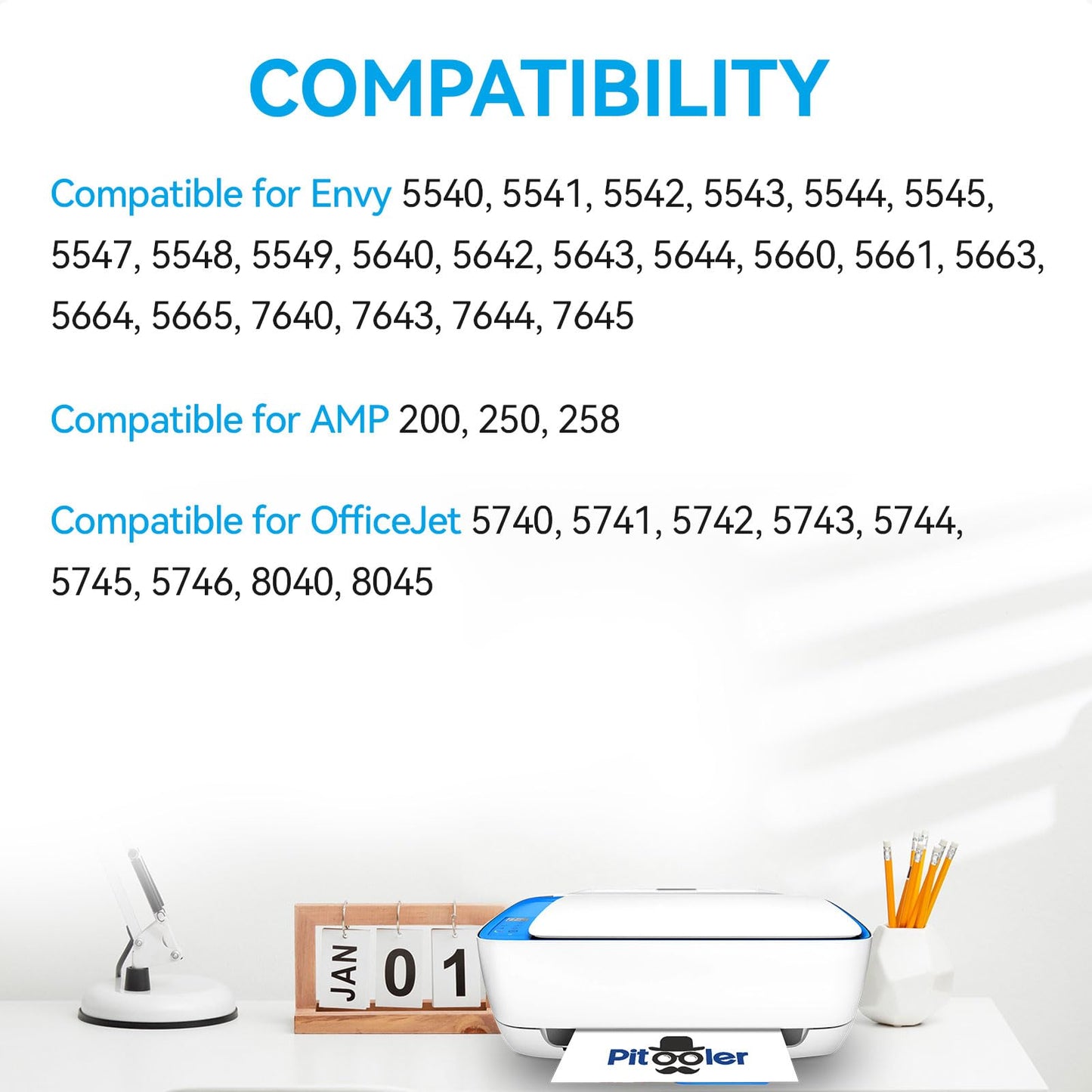 High Yield 62XL Ink Cartridges Black Tri-Colour Compatible for HP 62 Ink Cartridge Works with HP Envy 5540 5640 5660 7644 OfficeJet 5740 5741 8040 Printer, 750 Pages Black, 450 Pages Color