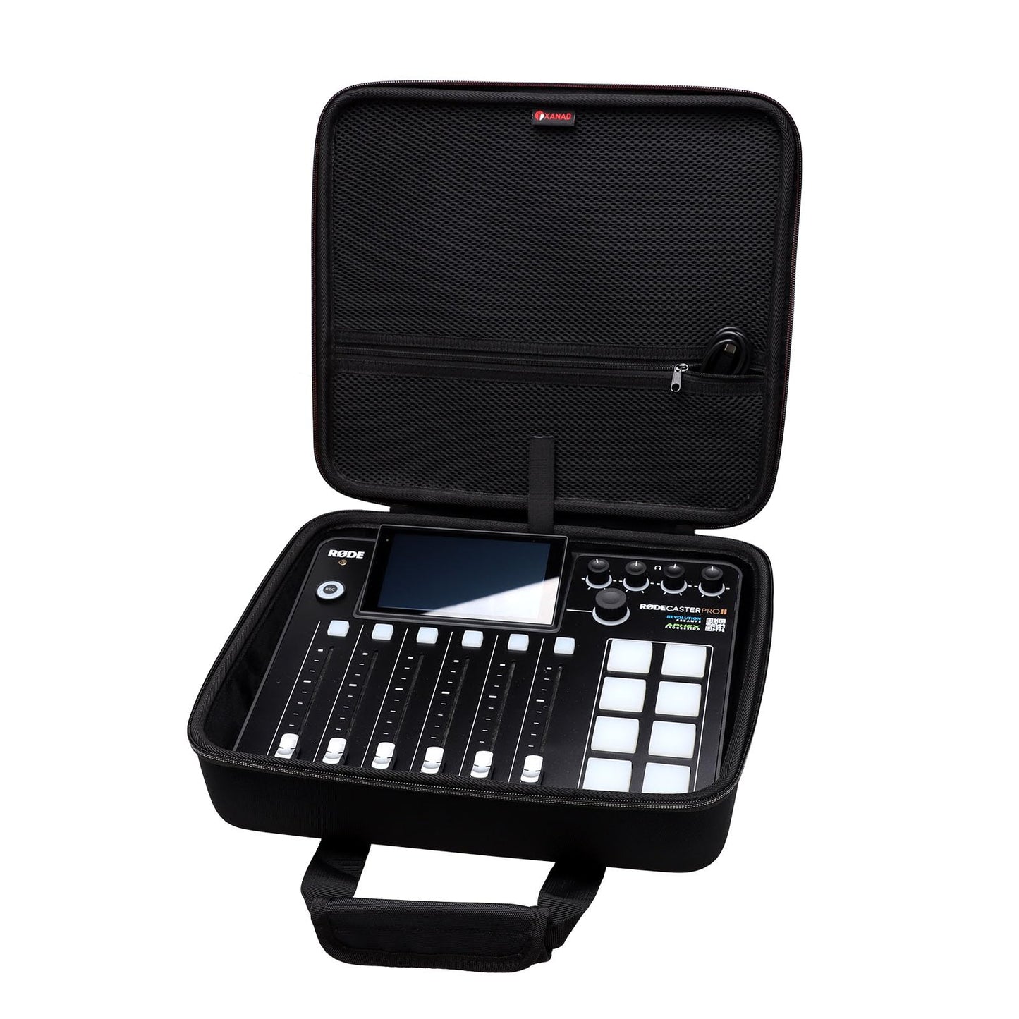 XANAD Hard Case for RØDE RØDECaster Pro II All-in-One Production Solution for Podcasting, Streaming, Music Production and Content Creation