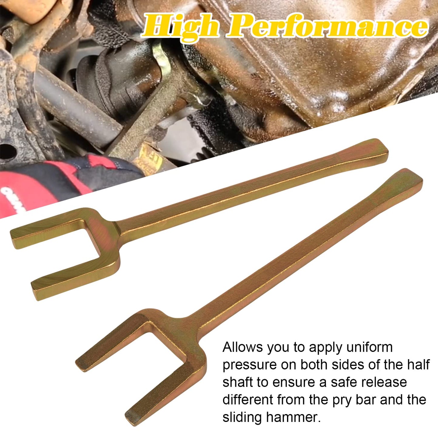 Bonbo 12020-2 Piece Axle Popper Kit Inner CV Axle Removal Tool Set Fit for Front Wheel Drive Vehicles, Remove Most Vehicles’ Half-Shaft Drive Axles & Fix Damaged CV Joints(2 PCS)