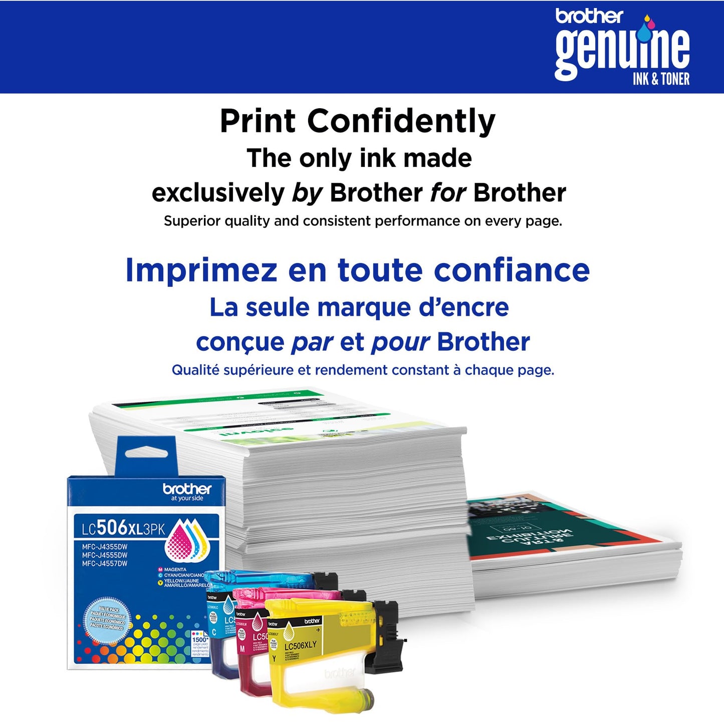 Brother Genuine LC506XXLMS Super High Yield Magenta Ink Cartridge for Brother Printer MFC-J4355DW and MFC-J4555DW