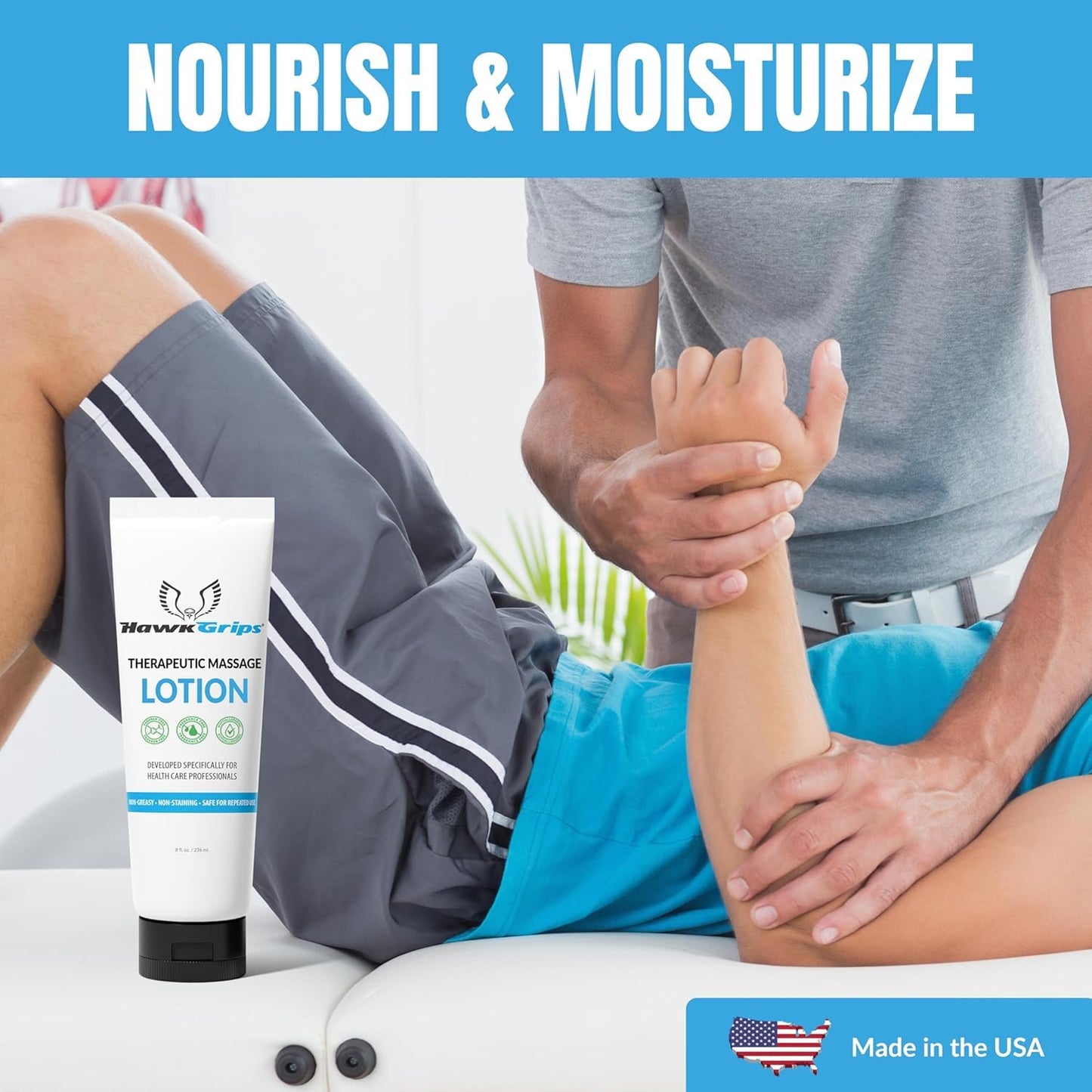 8oz Therapeutic Massage Lotion for Massage Therapy, Unscented, Professional, Scraper Tool Massage Lotion, Deep Tissue, Cupping Therapy, Non-Greasy, Non-Staining, Shea Butter, Pack of 6