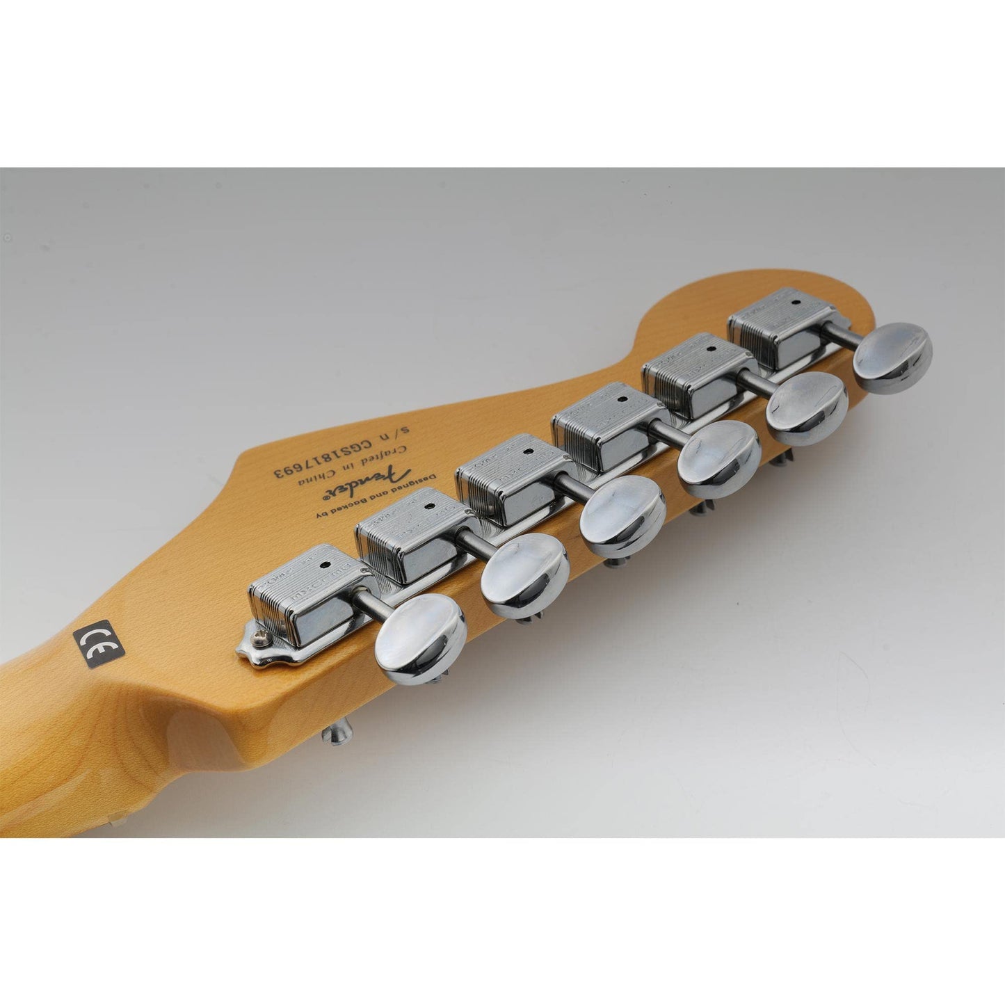 Wilkinson Deluxe WJ55S Vintage 6 Inline Split Shaft Guitar Tuners Machine Heads Tuning Pegs for Squier Fender Classic Vibe Strat/Tele Style Electric Guitar, Chrome