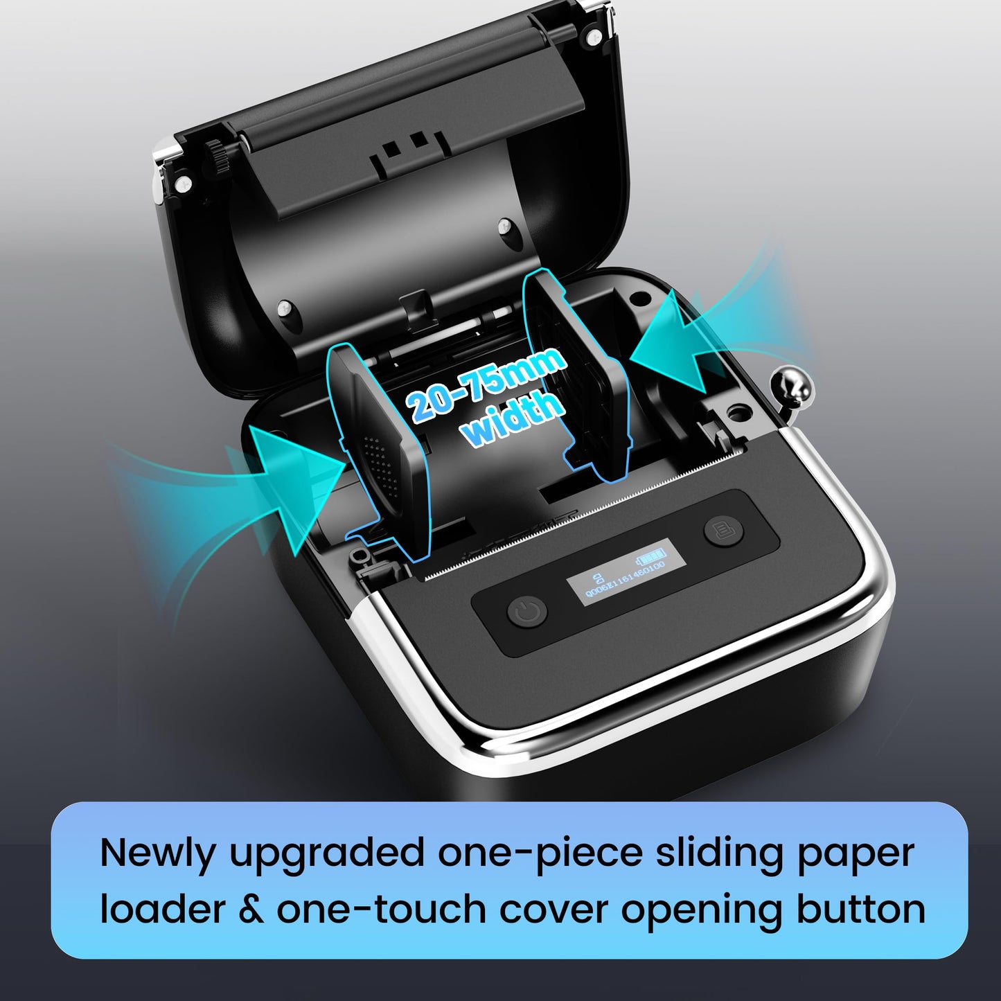 Phomemo M250 Label Maker, 3 Inch Thermal Label Maker Machine with Tape, Versatile App with 1500 Icons & 200 Templates, Thermal Barcode Label Printer for Small Bussiness, Office, Home, with 100 Labels