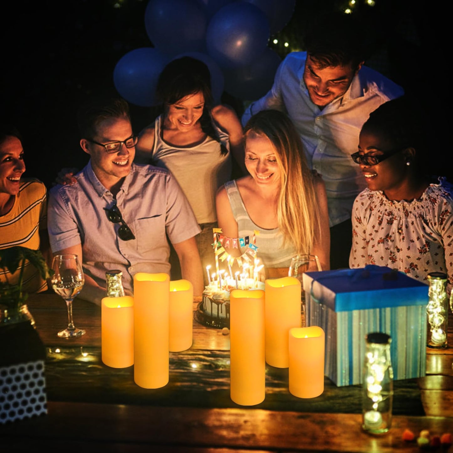 36-Piece LED Candles Set - 3 Sizes (Large, Medium, Small) - Flame Effect, Remote-Controlled, Safe & Energy-Saving for Home Decor & Emergency Use