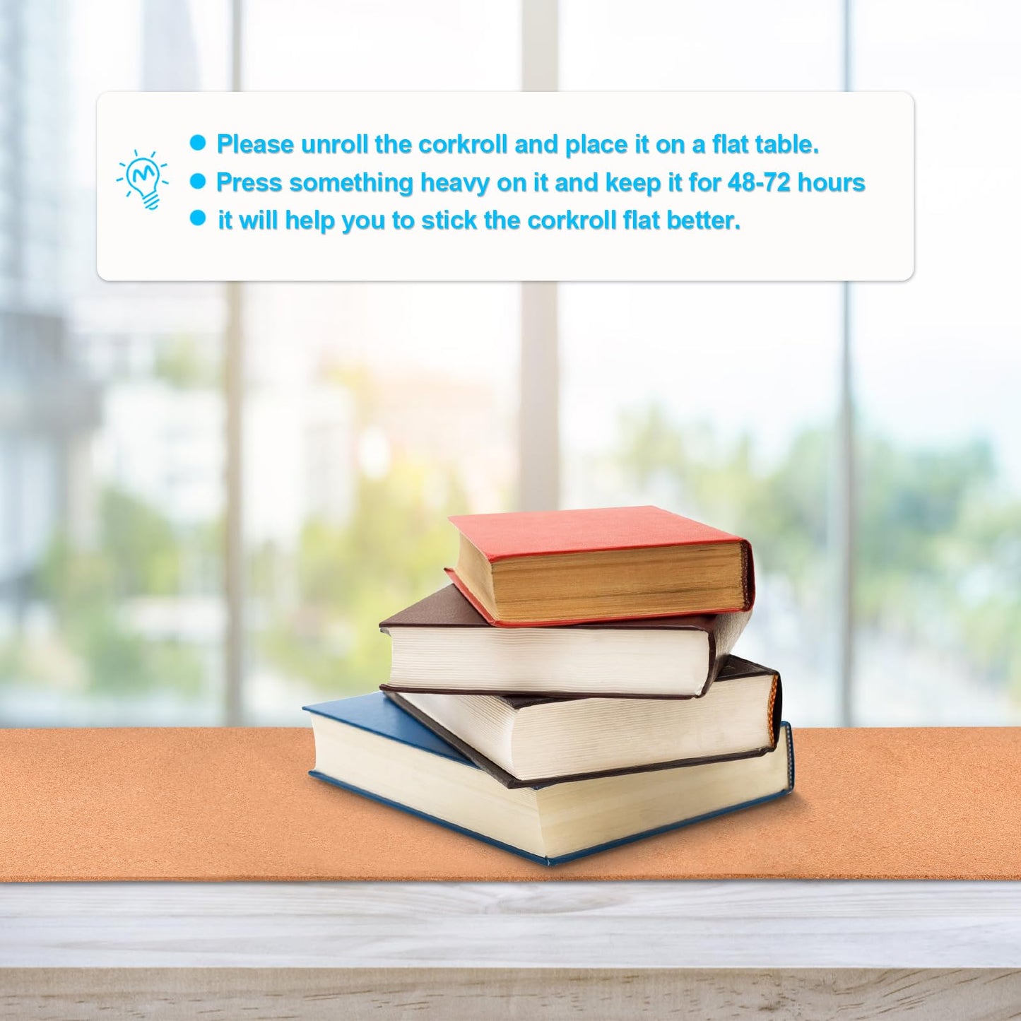 3mm Self-Adhesive Cork Board Roll, 1/8" Thick Cork Boards for Walls,11.8"x47" Cork Board Roll for Office, Home, School(120 * 180,Y)