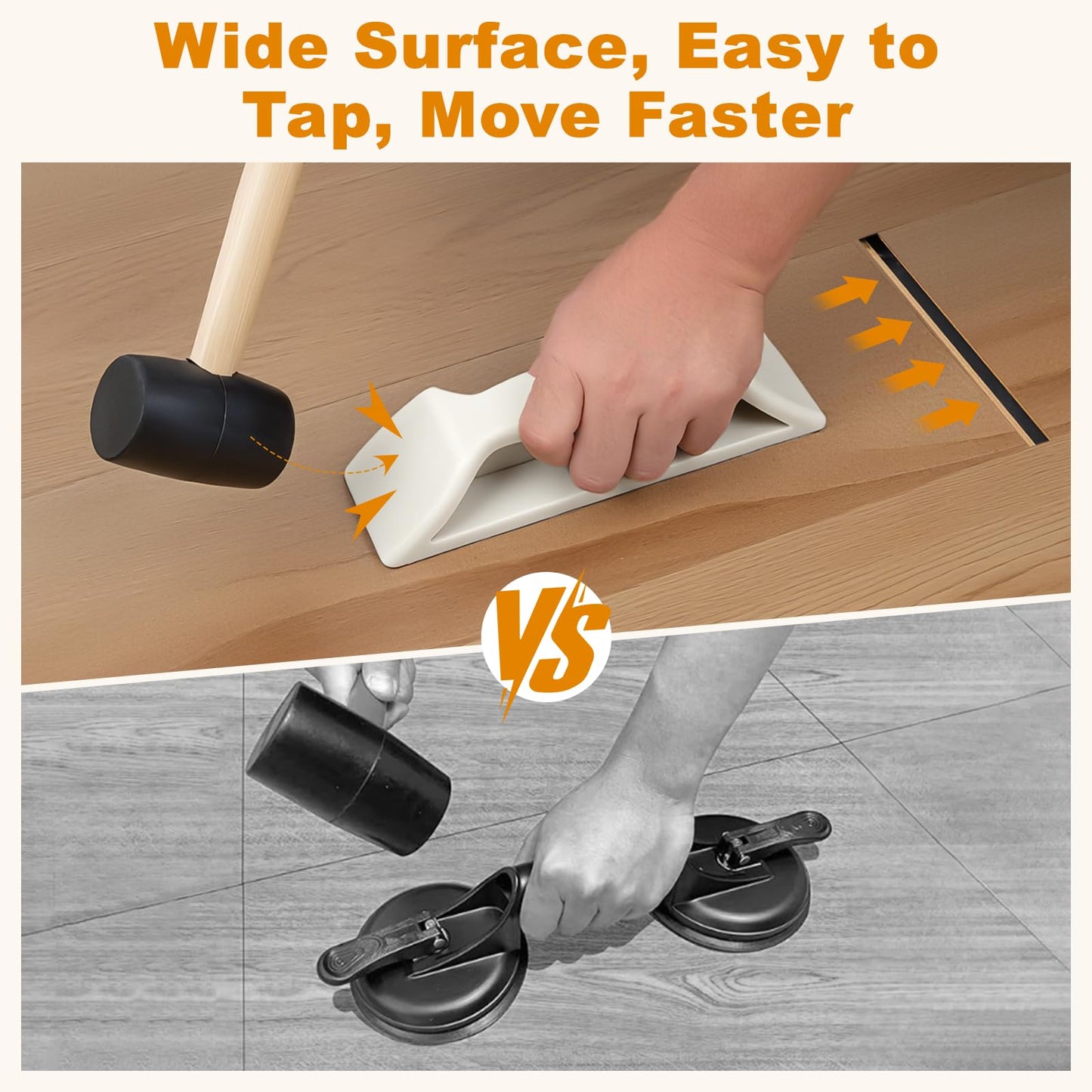 Floor Gap Fixer Tool, Violetfox Heavy-Duty Plank Grabber Laminate Flooring Tools Wood Floor Repair LVP Installation Kit (New Version)