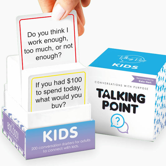 200 Kids Conversation Cards - Help Children Put Down Tablets and Phones - Enjoy Talking and Listening - Great for Car Rides and Family Dinners - New Way to Express Themselves