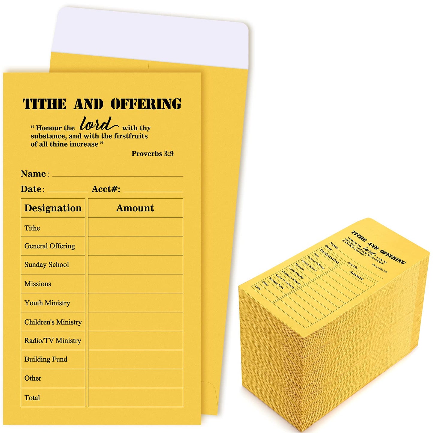 500 Pcs Tithes and Offering Envelopes for Church 6.3 x 3.5 Inches Church Supplies Tithe Envelopes for Church Saving Money Donation Supplies