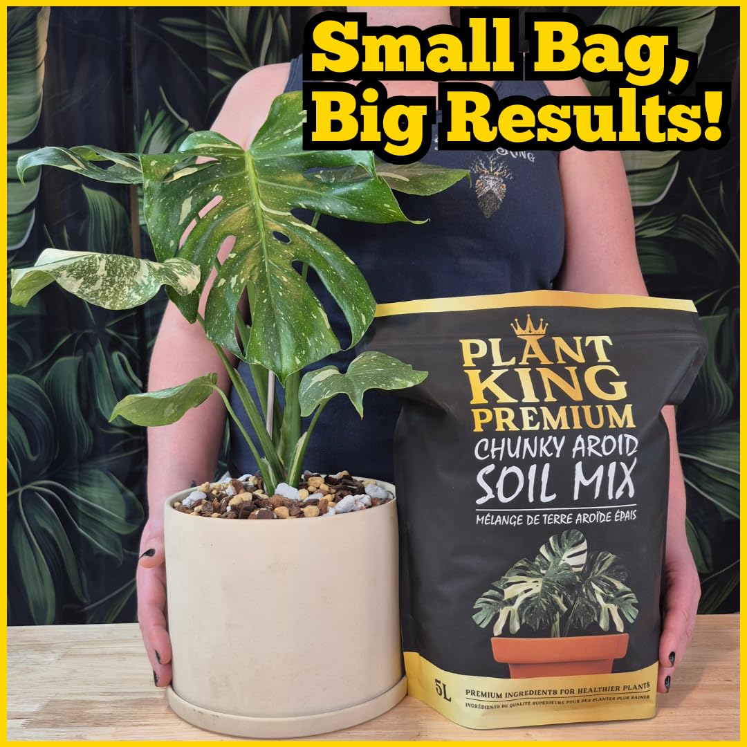 Aroid Potting Mix – Chunky Fast-Draining Houseplant Soil with Pine Bark, Coco Chunks & LECA for Monstera, Anthurium, Philodendron, Pothos, Rhaphidophora & Syngonium