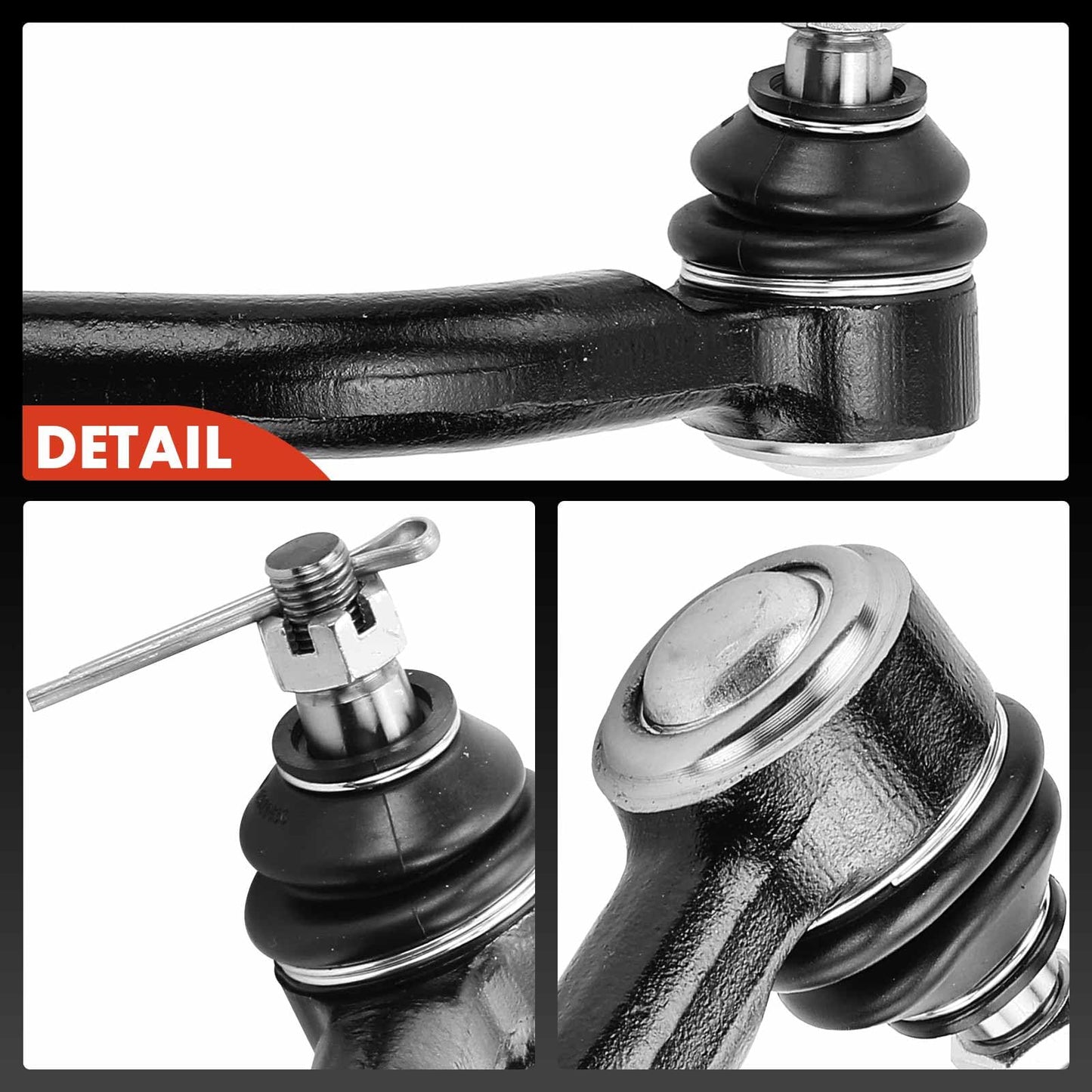 A-Premium 2 x Front Outer Tie Rod Ends, Compatible with Kia Sorento 2011-2013, Hyundai Santa Fe 2007-2012, Veracruz 2007-2012