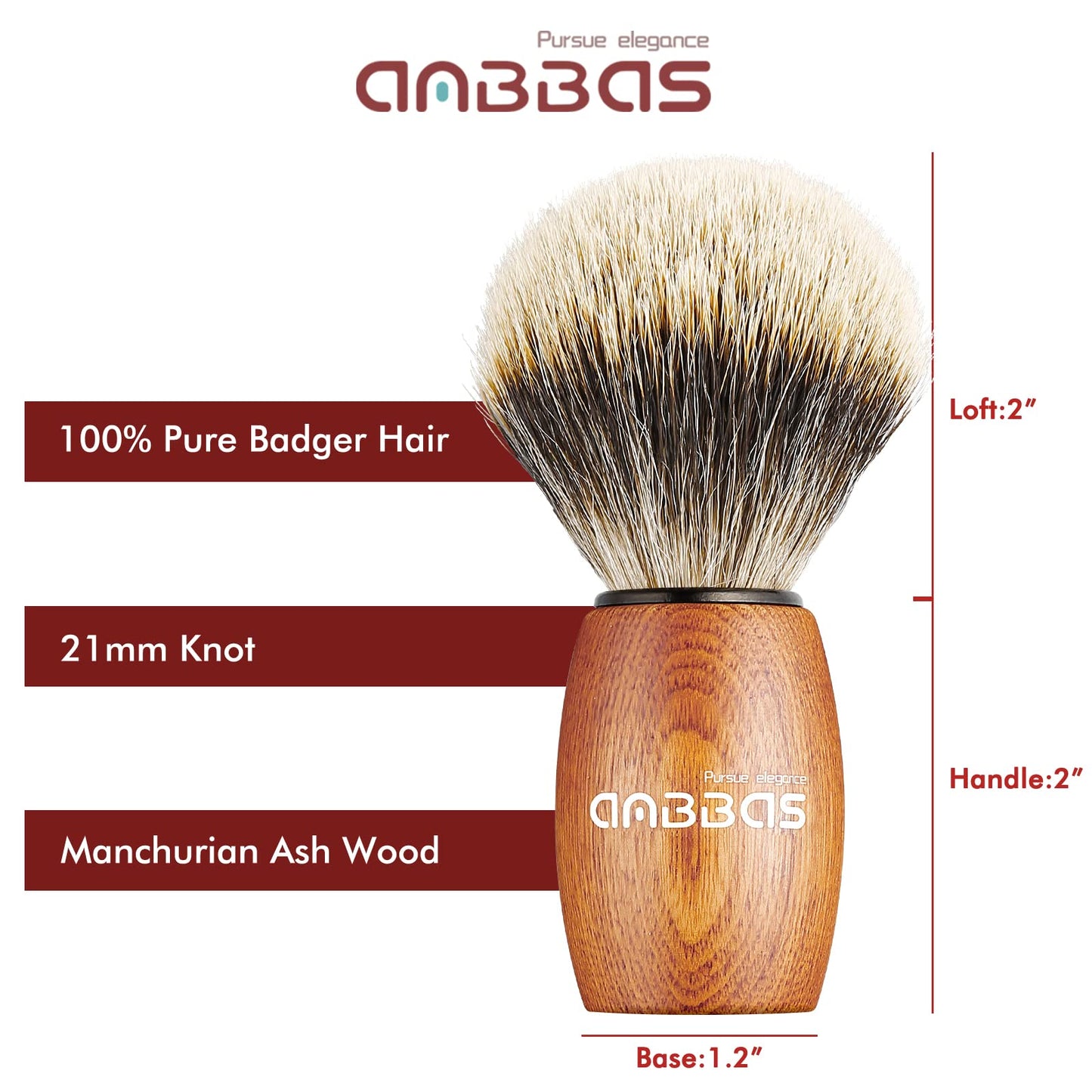 Anbbas Badger Hair Shaving Brush with 100g Shaving Soap Refill and Upgrade Lathering Way-POP Mug A5 Melamine,Foaming Set for Men Wet Shave,Women Girls Hair Removal