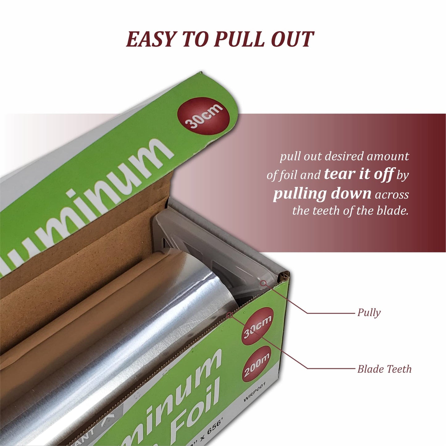 Rhino-Foil (12 inch x 656 Feet) Aluminum Foil Roll, Aluminum Foil for Cooking & Preserving Meal, Aluminum Foil for BBQ, Roasting, Baking or Outdoor Grilling