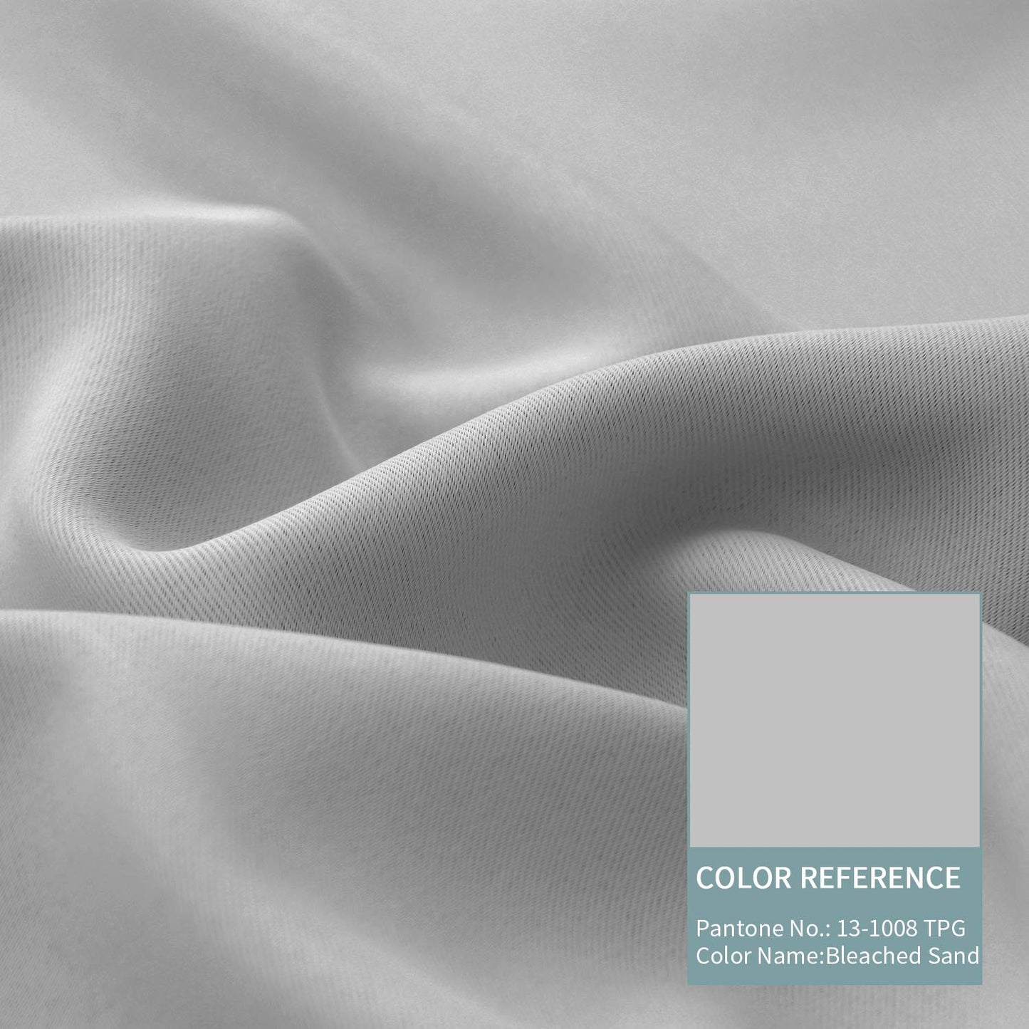 BGment Thermal Insulated 100% Blackout Curtains for Bedroom with Black Liner, Double Layer Full Room Darkening Noise Reducing Grommet Curtain, 2 Window Curtain Panels of 52 x 63 Inch, Light Grey