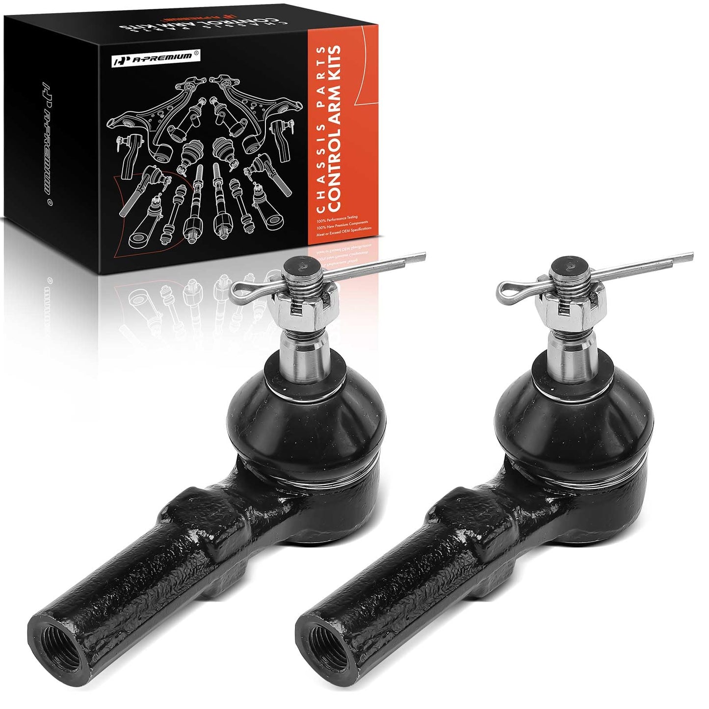A-Premium 2 x Front Outer Tie Rod Ends, Compatible with Mazda CX-5 CX5 2013 2014 2015 2016