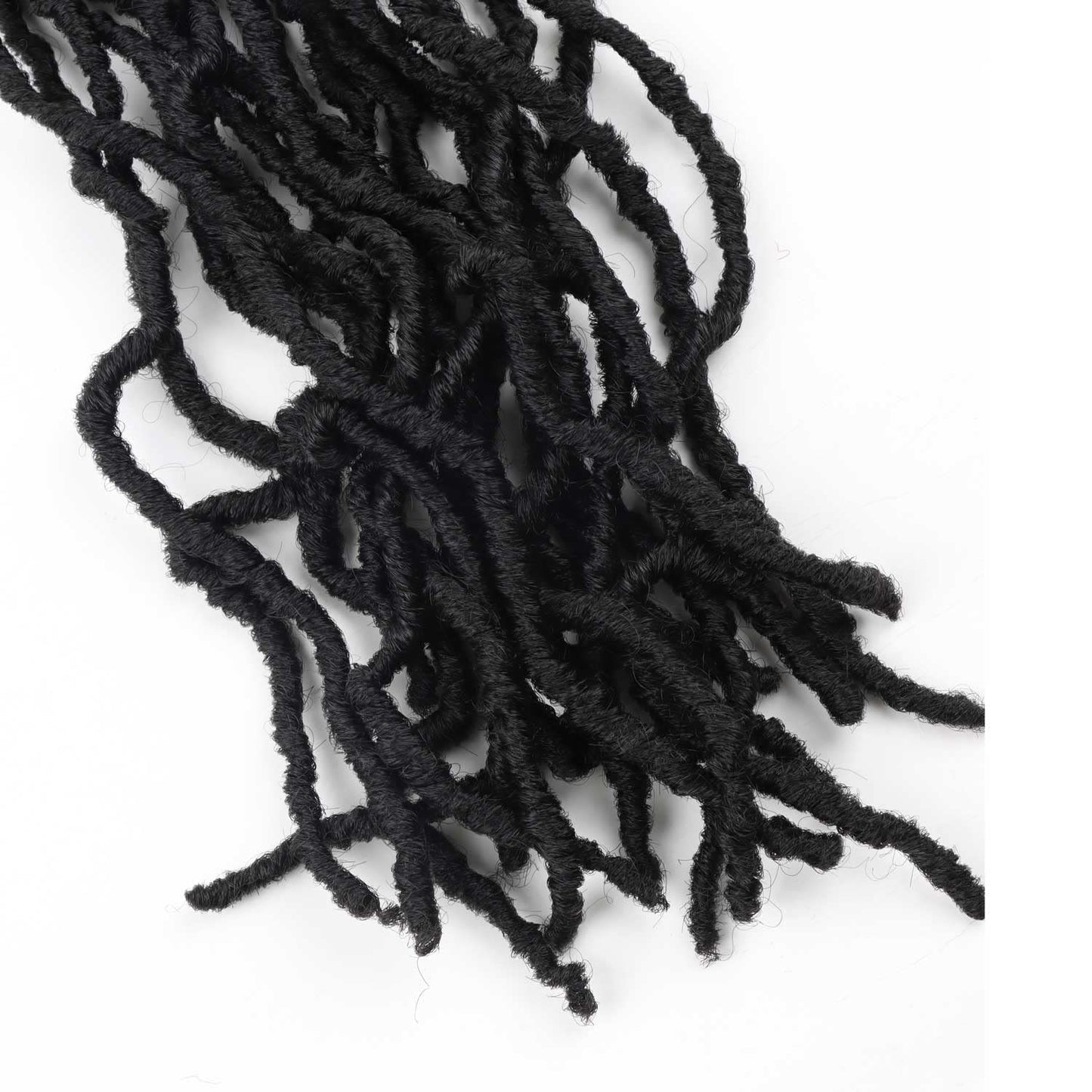 7 Packs Faux Locs Crochet Hair 30 Inch Soft Locs for Distressed Locs Butterfly Locs Crochet Hair for Women (30 Inch(Pack of 7) 1#)