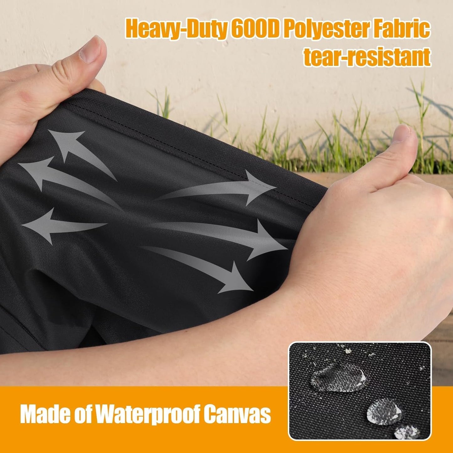 BBQ-PLUS Grill Cover for Weber 9010001 Traveler Portable Grill Accessories,Heavy Duty Waterproof 600D Fabric Cargo Protector Storage Bag for Weber 7030