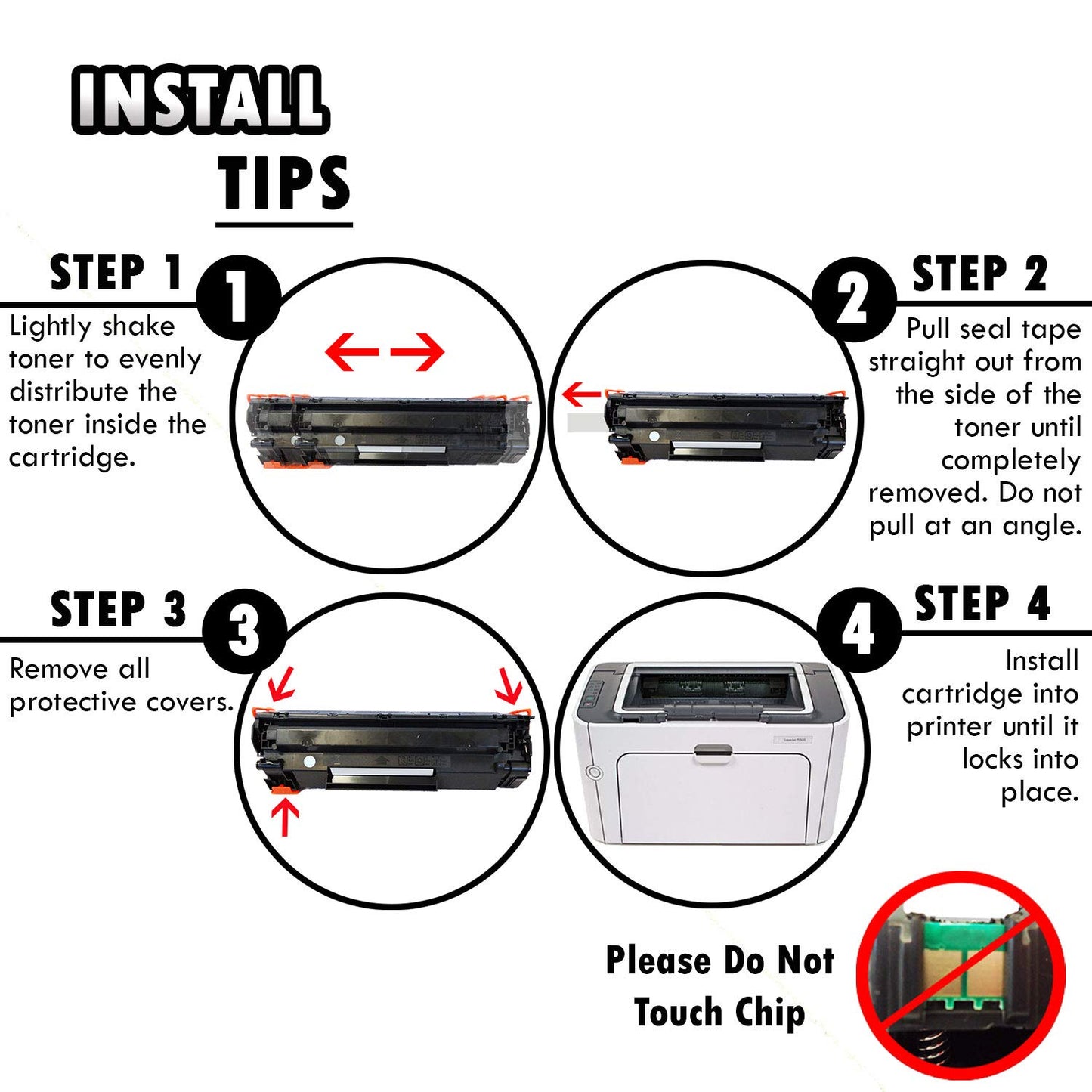 2 Inkfirst Compatible Toner Cartridges Replacement for HP CB435A / CE285A / CB436A (35A / 85A / 36A) LaserJet M1213nf M1136 M1214nfh M1137 M1216nfh M1138 M1217nfw M1139 M1219nf M1120 M1120N M1522N M1522NF P1505 P1505N P1005 P1006 P1102 M1130 M1212f P1102w