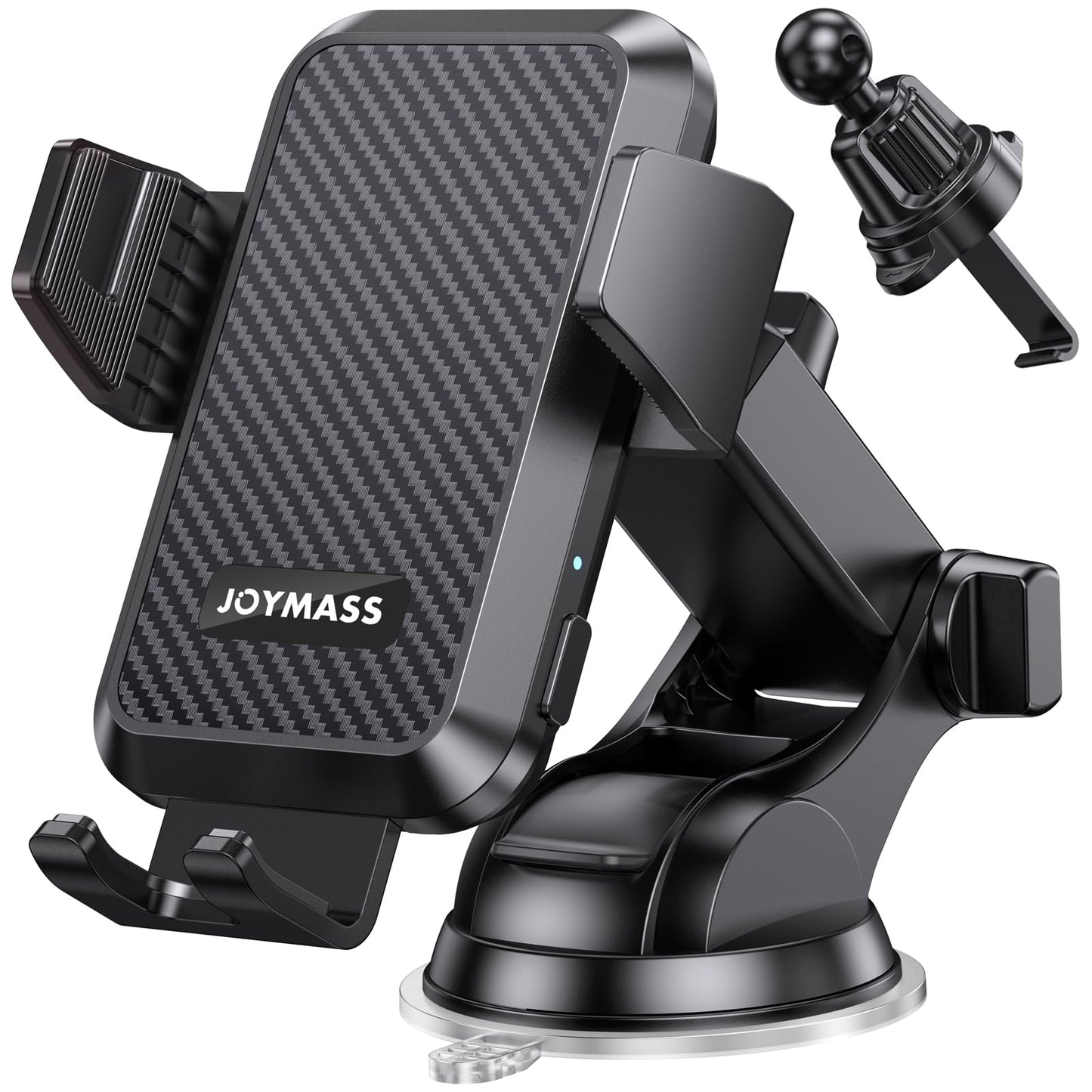 Wireless Car Charger, Phone Holders, 15W Auto Clamping Phone Mount Car Accessories for iPhone 16 15 14 13 12 Mini Pro Max 11, Samsung Galaxy S24 Ultra S23 S22+ Note 20, etc - Dark Black