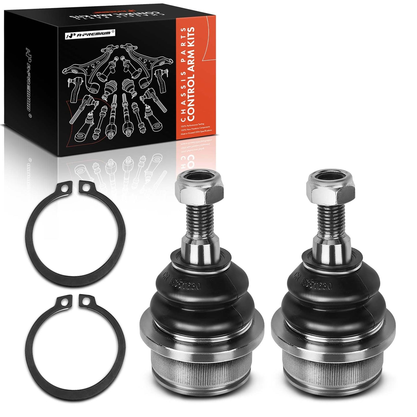 A-Premium 2 x Front Lower Ball Joint Compatible with Dodge Journey 2009-2020, Avenger 2008-2014, Chrysler 200 2011-2014, Sebring 2007-2010