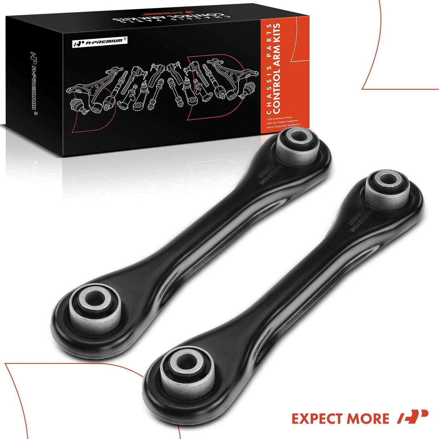 A-Premium 2 x Rear Forward Lower Control Arm, with Bushing, Compatible with Ford Escape 2013 2014 2015 2016 2017 2018