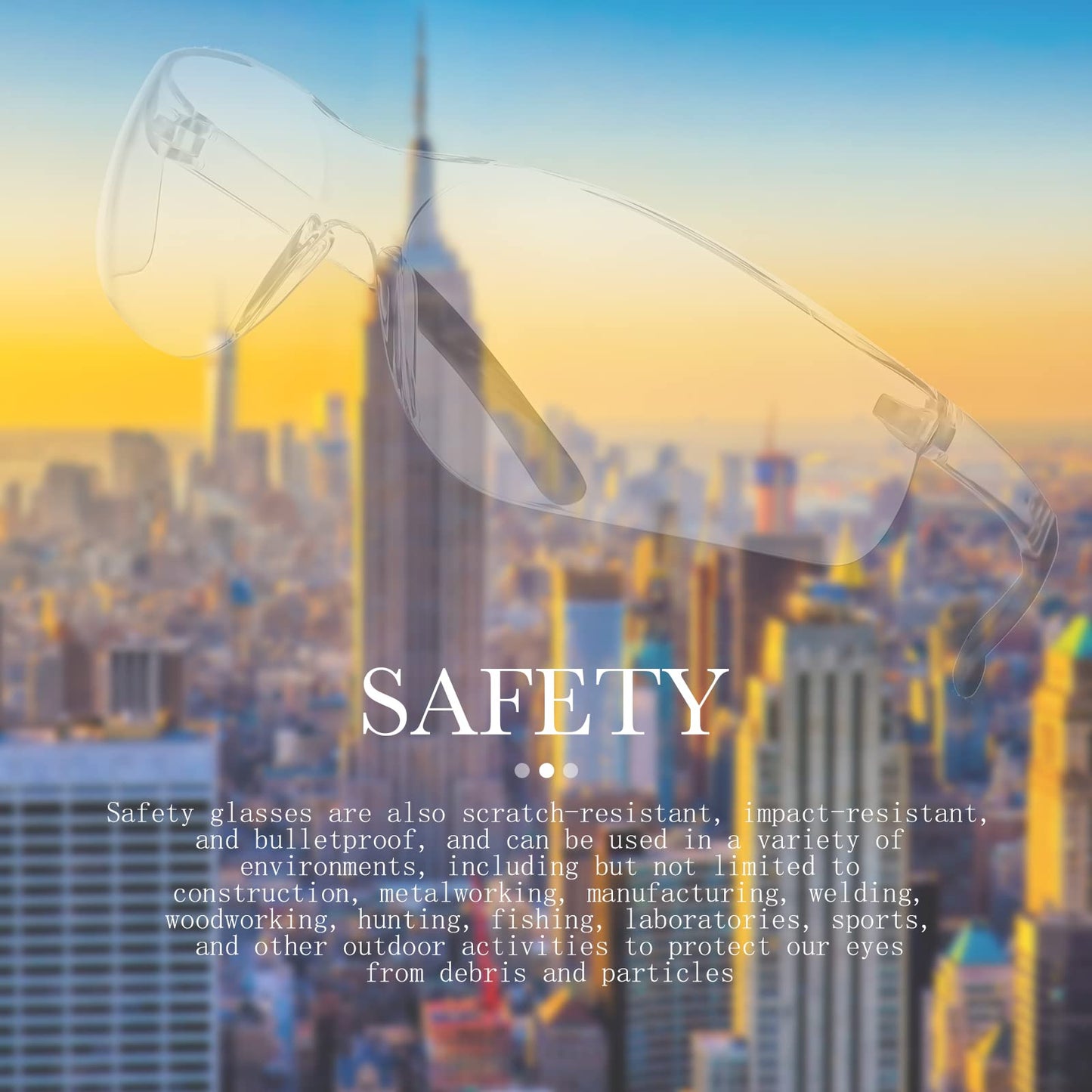 30 Pairs Safety Glasses for Men Women Eyewear Protective Goggle Bulk Safety Glasses for Worker Laboratory Gardening (Clear)