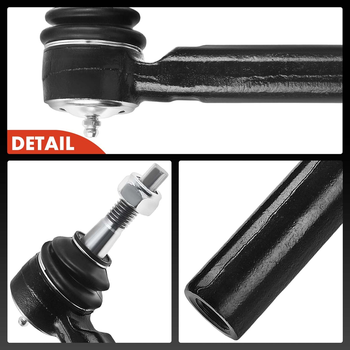 A-Premium 2 x [5.520 Inch] Front Outer Tie Rod Ends, Compatible with Chevy & GMC & Cadillac - 2007-2014 - Silverado 1500, Tahoe, Suburban, Avalanche, Sierra 1500, Yukon (XL 1500), Escalade (ESV & EXT)