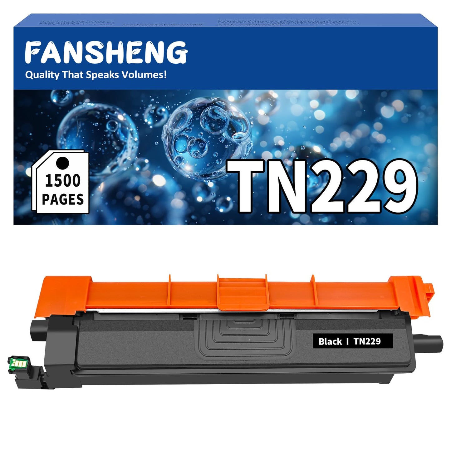 TN229 Black Toner Cartridge Replacement for Brother TN229BK TN229XL TN-229BK Work with MFC-L3780CDW MFC-L3720CDW HL-L3220CDW HL-L3280CDW Printer Toner (1Black, High Yield)