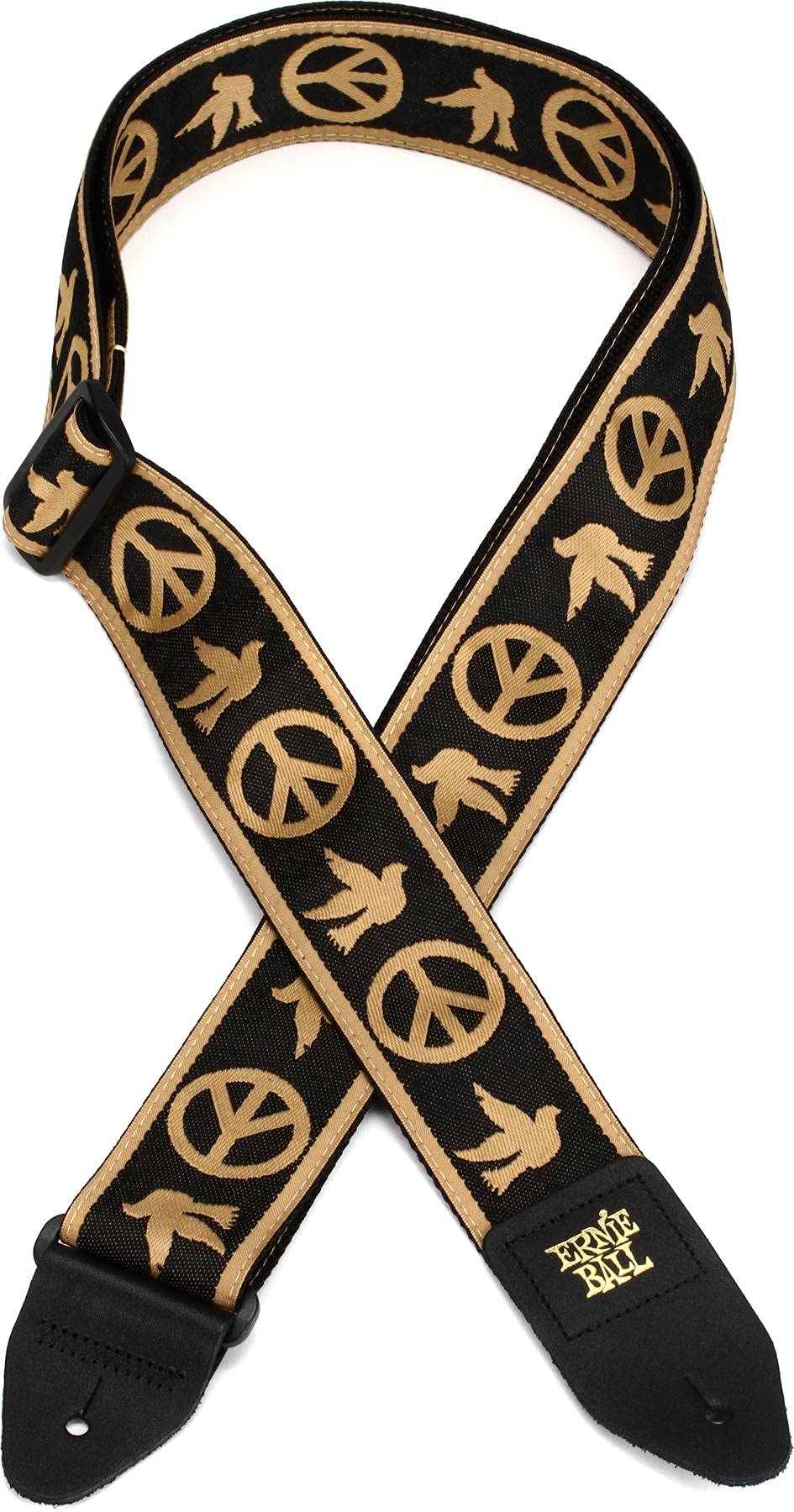 Ernie Ball Classic Jacquard Guitar Strap/Bass Strap - Peace Love Dove