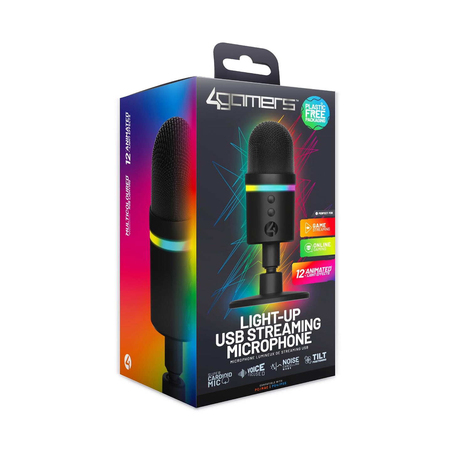 4Gamers Light Up Streaming Microphone