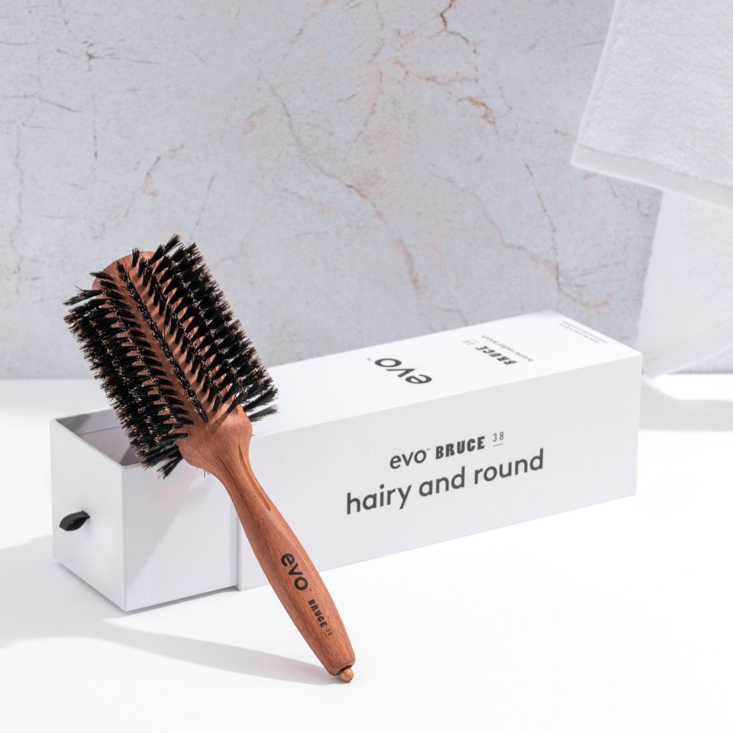 EVO Bruce Natural Bristle Radial Brush, 38