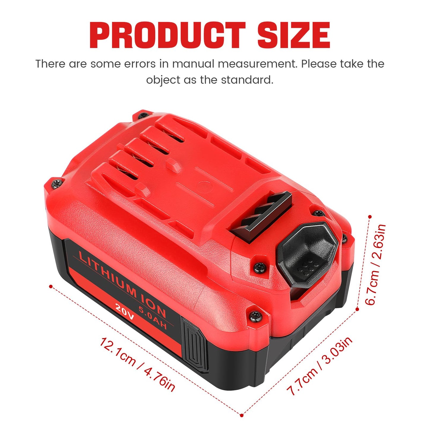 ARyee Upgraded 20V 5000mAh CMCB205 Battery Compatible for Craftsman 20V Battery Compatible with Craftsman Cordless Impact Driver Tools CMCB204 CMCB205 CMCB202
