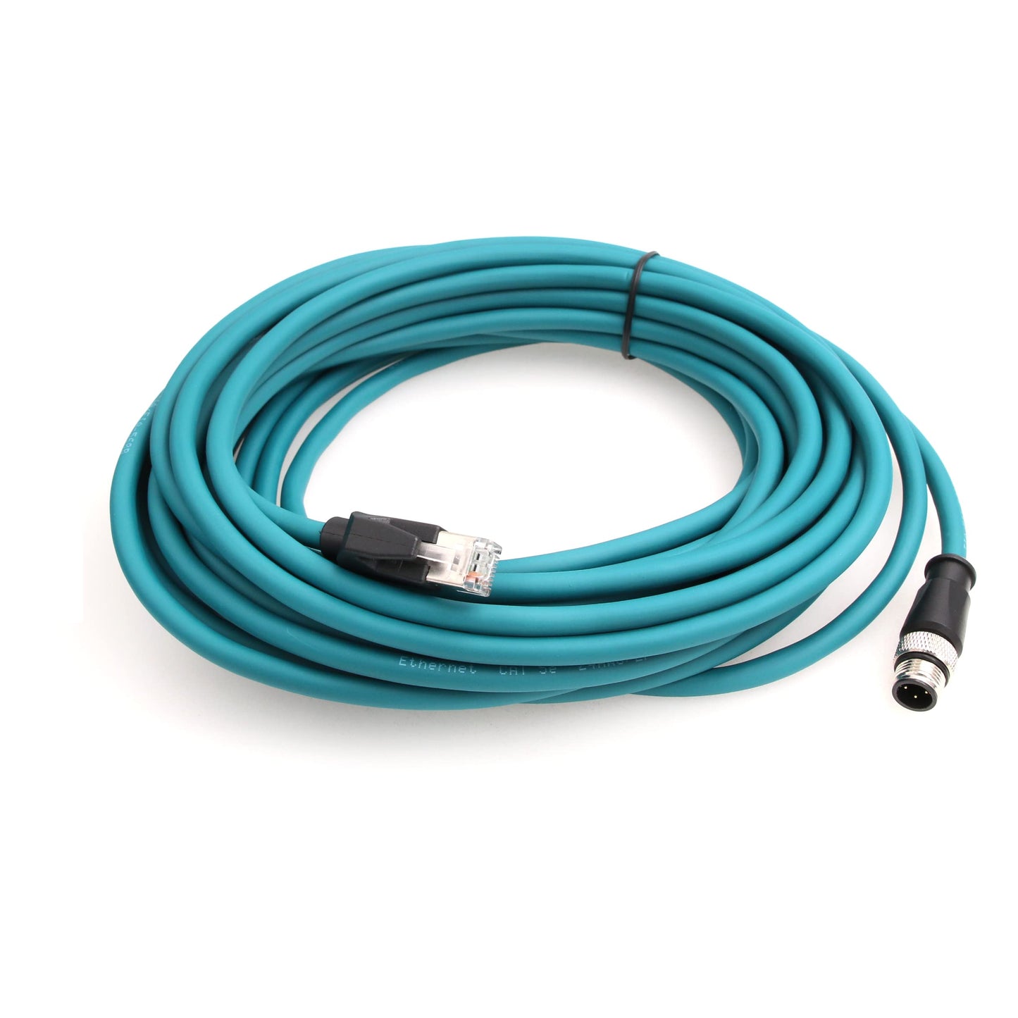 Eonvic M12 4-pin Male to RJ45 E4 Plug High Flex Cat5e Industrial Ethernet Cable Dynamic PUR