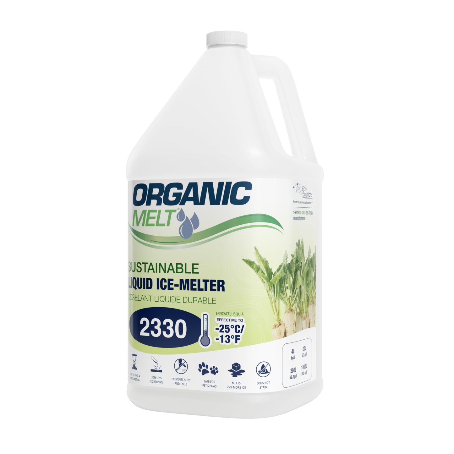 Eco Solutions Liquids Starter Pack (Electric) - 4L Pump Sprayer De-Icing Kit - Safe for Surfaces, Pets, Plants