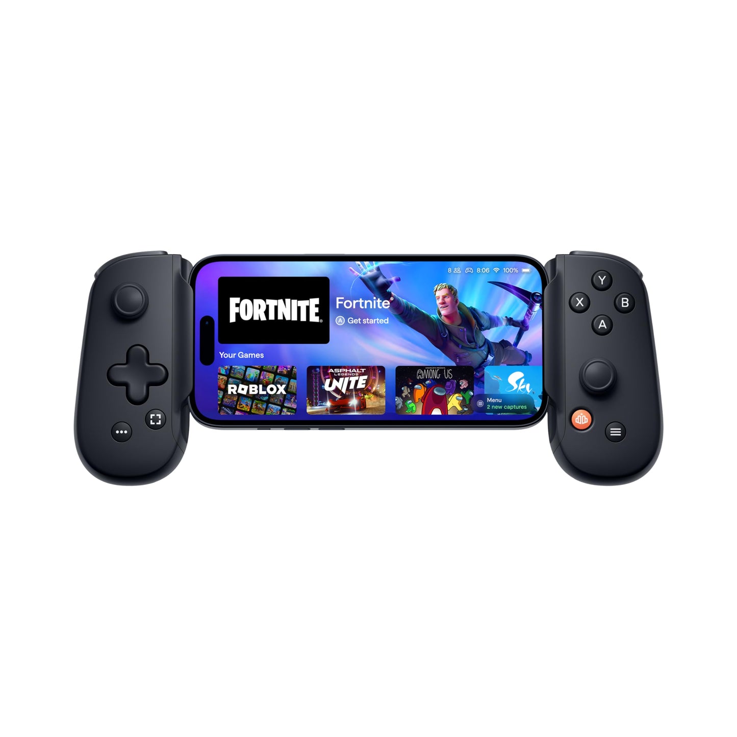 BACKBONE One Mobile Gaming Controller for iPhone (Lightning) - 2nd Gen - Turn Your iPhone into a Gaming Console - Play Xbox, PlayStation, PC, & App Games (3 Months Apple Arcade Included)