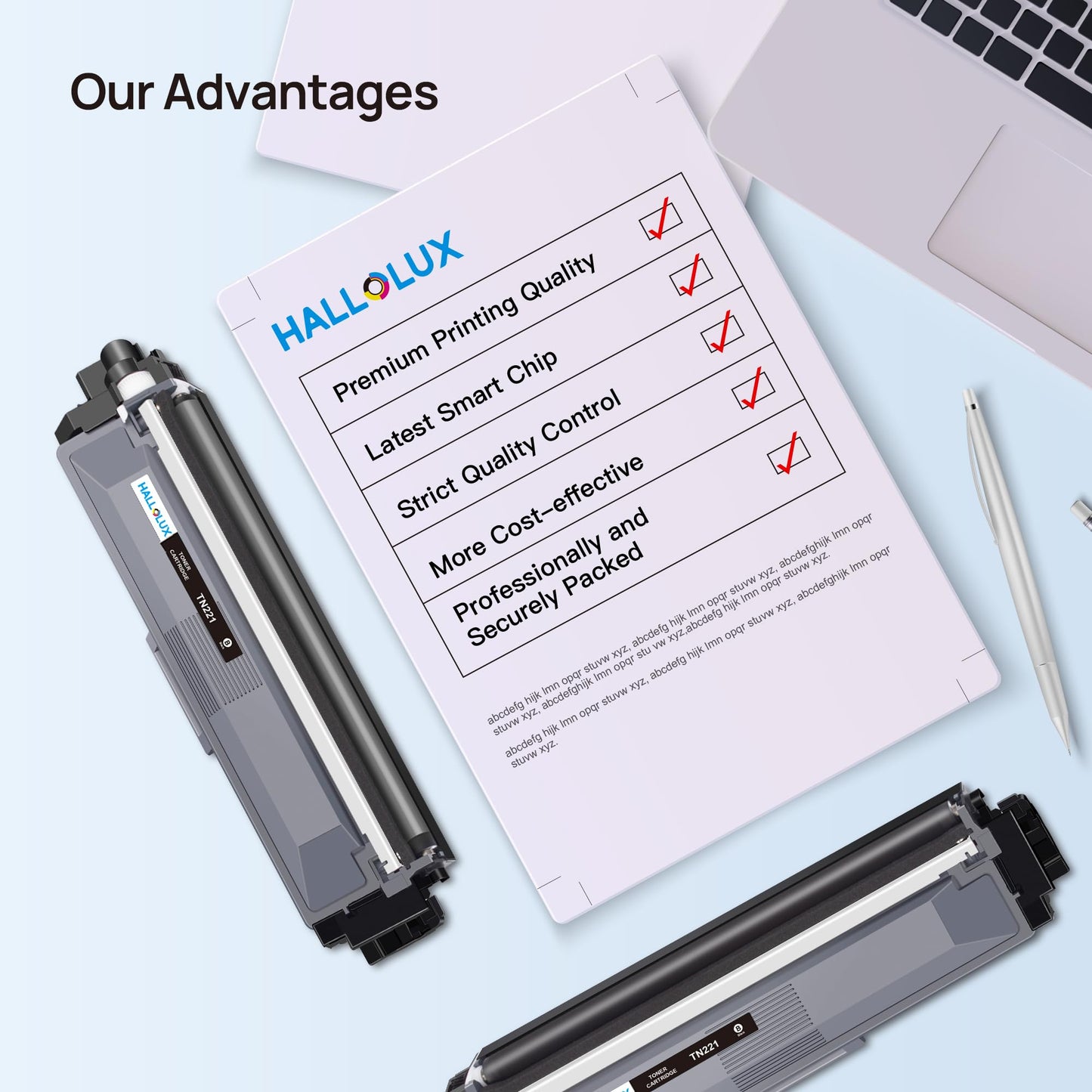 TN221BK High Yield Black Toner Cartridge Replacement for Brother TN221 TN-221 Toner Cartridge for Brother Laser MFC-9130CW HL-3170CDW HL-3140CW HL-3180CDW MFC-9330CDW MFC-9340CDW HL-3150CDN (2 Black)