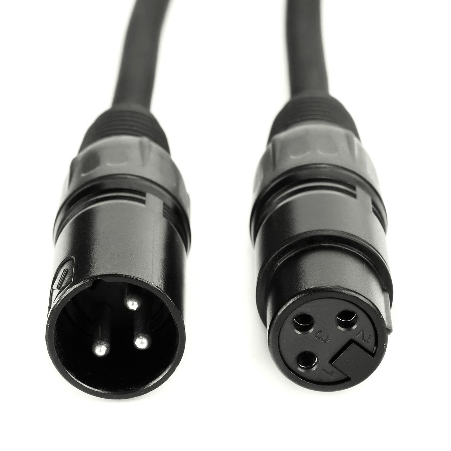 MFL. DMC-3 DMX Cable 3 Pin Signal XLR Male to Female 10.2ft DMX Wires for Stage Lighting DJ Lights Pack of 4