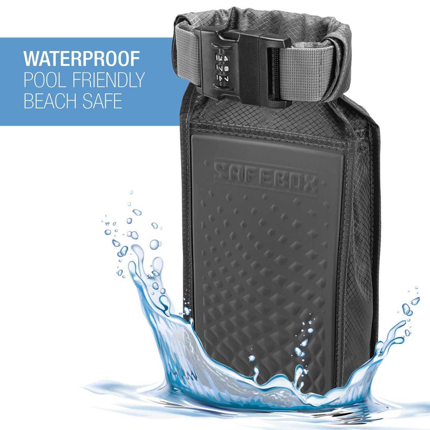 Lewis N. Clark Safebox Portable Safe with Anti Theft Combination Lock and Slash Resistant Material to Protect Wallet