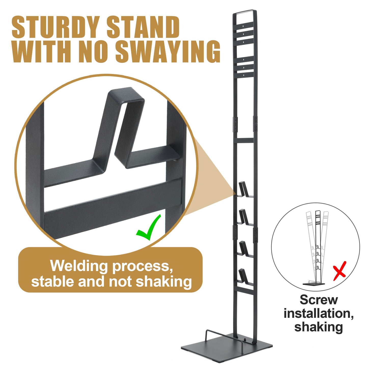 Stable Metal Storage Bracket Stand Holder for Dyson Handheld Cleaner V11 Animal v10 Absolute V8 Energy V7 V6 Cordless Stick Vacuum Cleaners with Charger Holder