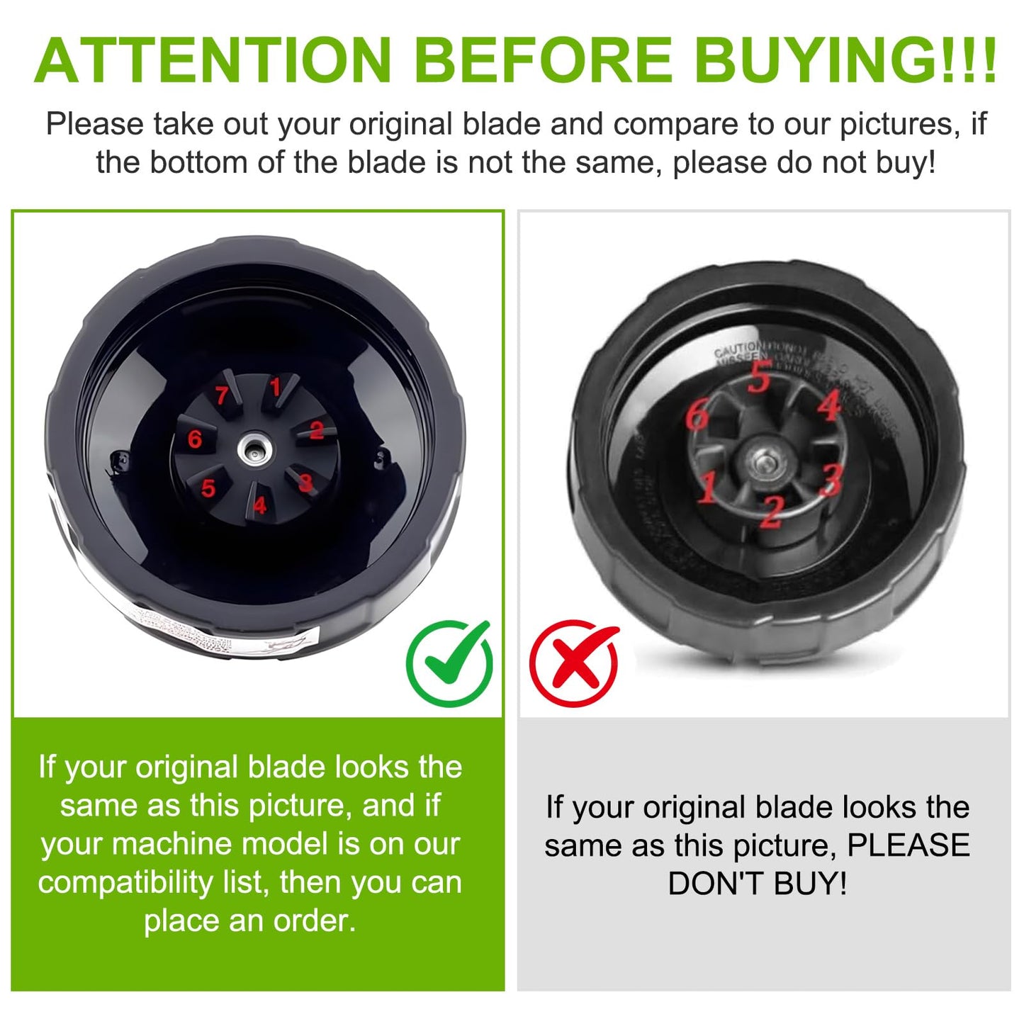 24oz Nutri Ninja Auto IQ Series Blender Cup Replacement - 7 Fins Blade Base & 2 Unbreakable Lids, Compatible with Ninja Auto iQ BL480-30 BL451-30 BL640-30 BN750 CT640C, BPA-Free Tritan