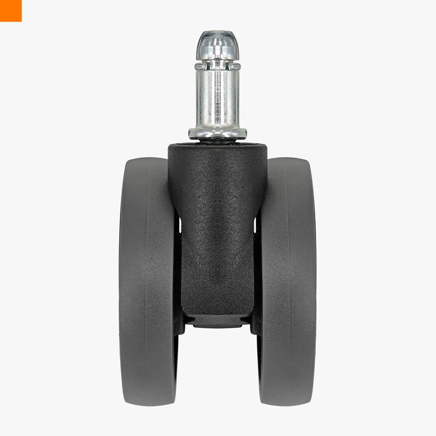 2.5 inch Chair Wheels Replacement (Stem 7/16-7/8) Set of 5 - Heavy Duty 660LB Office Casters with Sealed Bearings, Ultra Quiet Double Rubber Wheels for Hardwood Floors and Carpets, Not for 1KEA Chairs