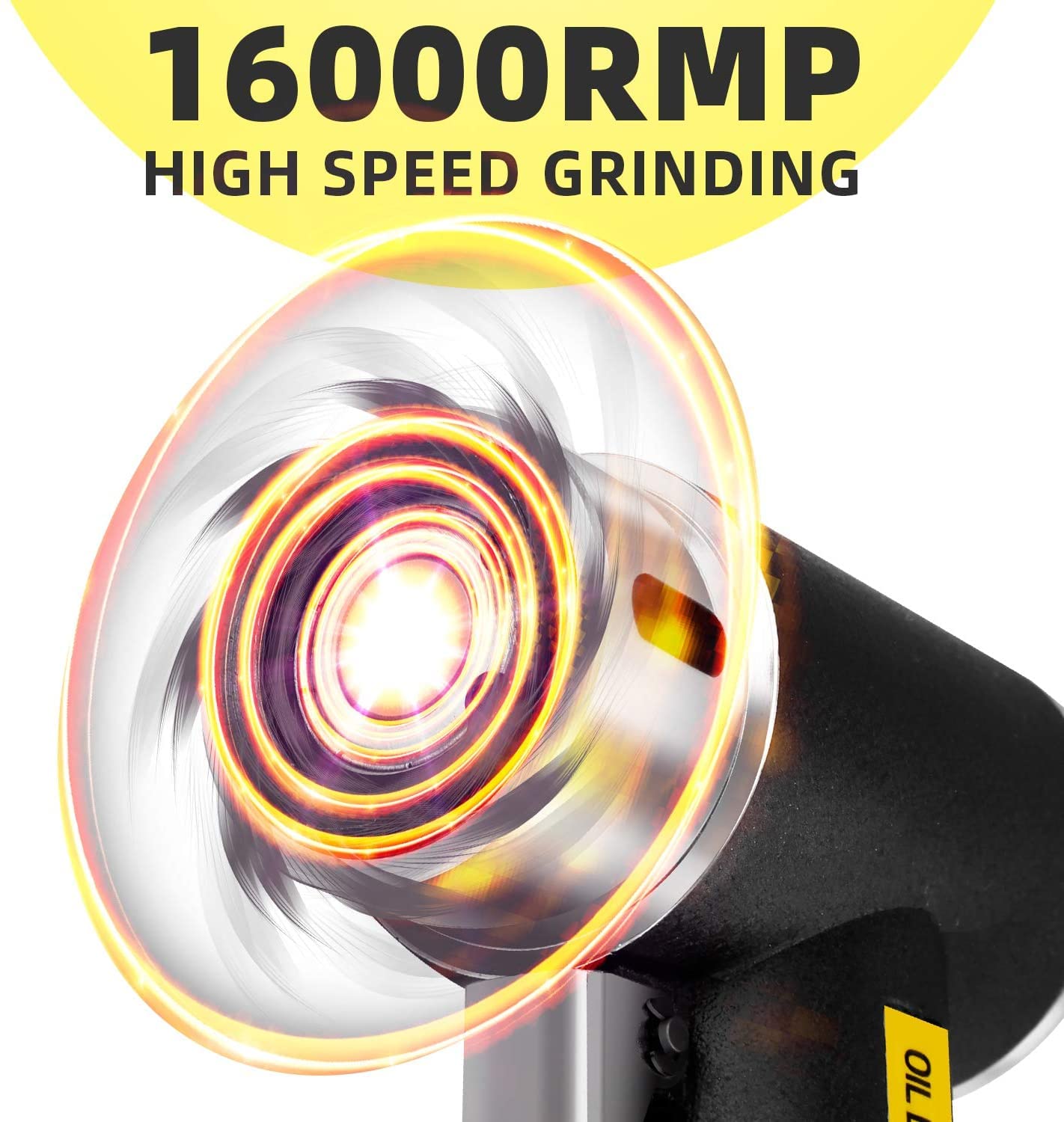 1/2/3 Inch Mini Orbital Sander 48pcs Dual Action Random Orbit Sander Polishing Set, High Speed Hand-held Air Powered Sander Polisher Machine with Sponge & Wool Pads & Sandpapers (Black Sander Set)